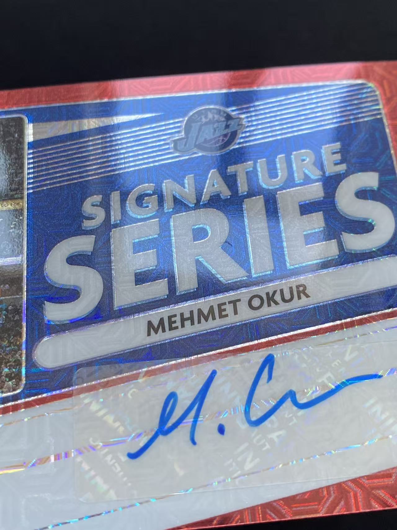 2020-21 panini donruss optic mehmet okur 杜蕾斯 爵士 梅米特 奥库 签字 SS签 红mojo折 折射【king#14】