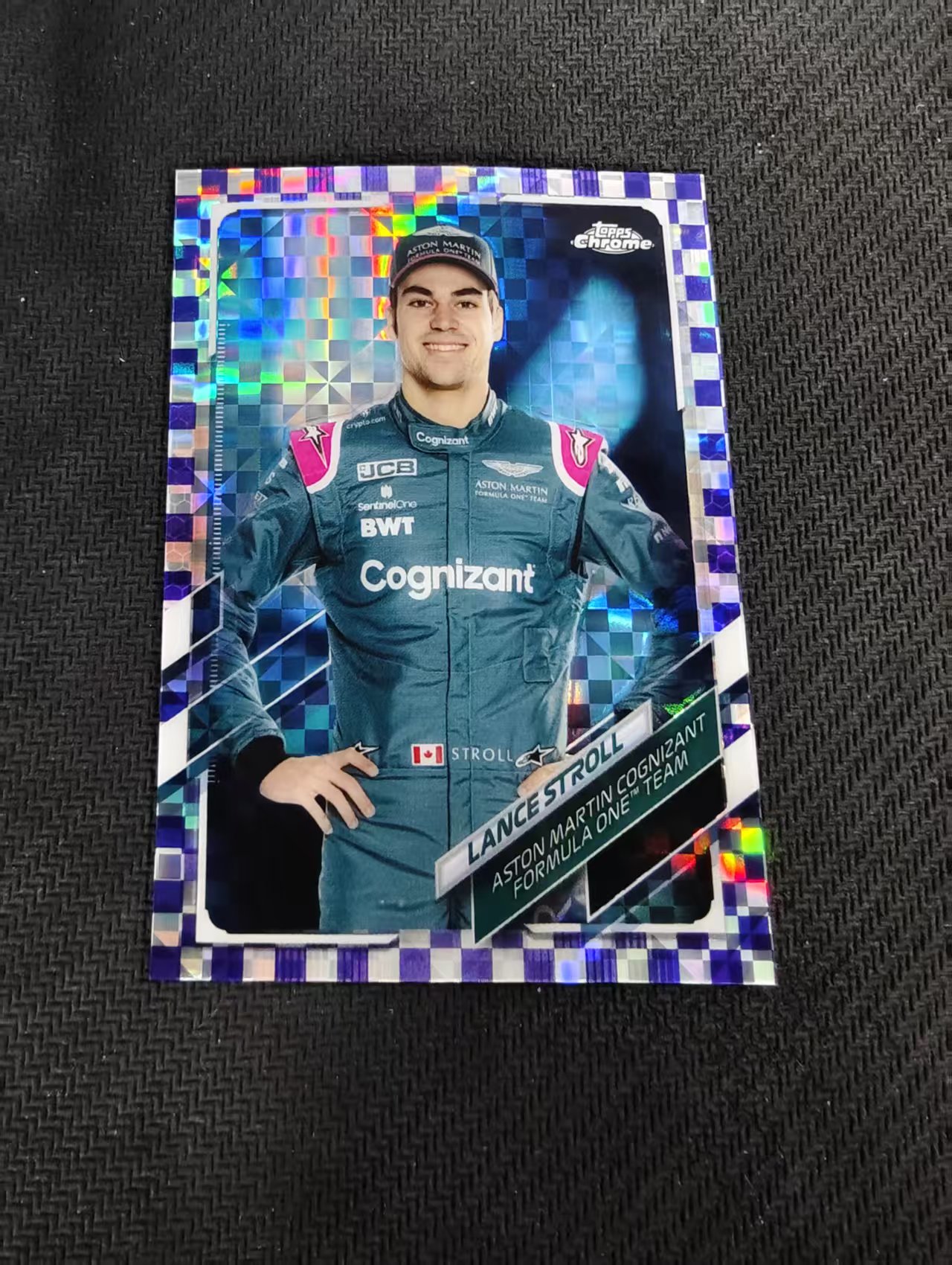 【汽水拍卖】2021 Topps Chrome F1 Lance Stroll 兰斯 斯托尔 阿斯顿马丁车队 棋盘折 格子折 199编 瑕疵如图