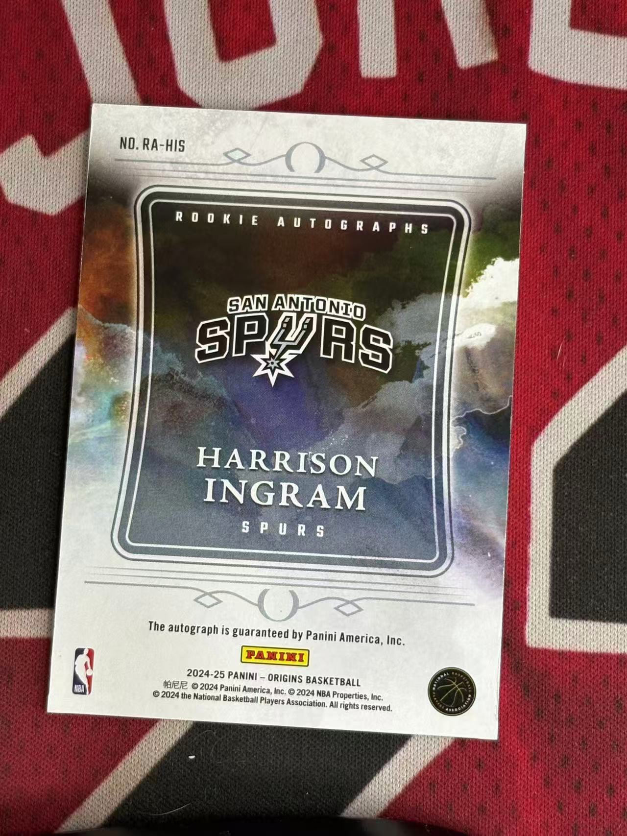2024-25 PANINI ORIGINS 起源系列 Harrison Ingram 马刺 新秀RC 哈里森英格拉姆 签字卡 卡签 专收凑套必备【烂臭嘴拍卖】