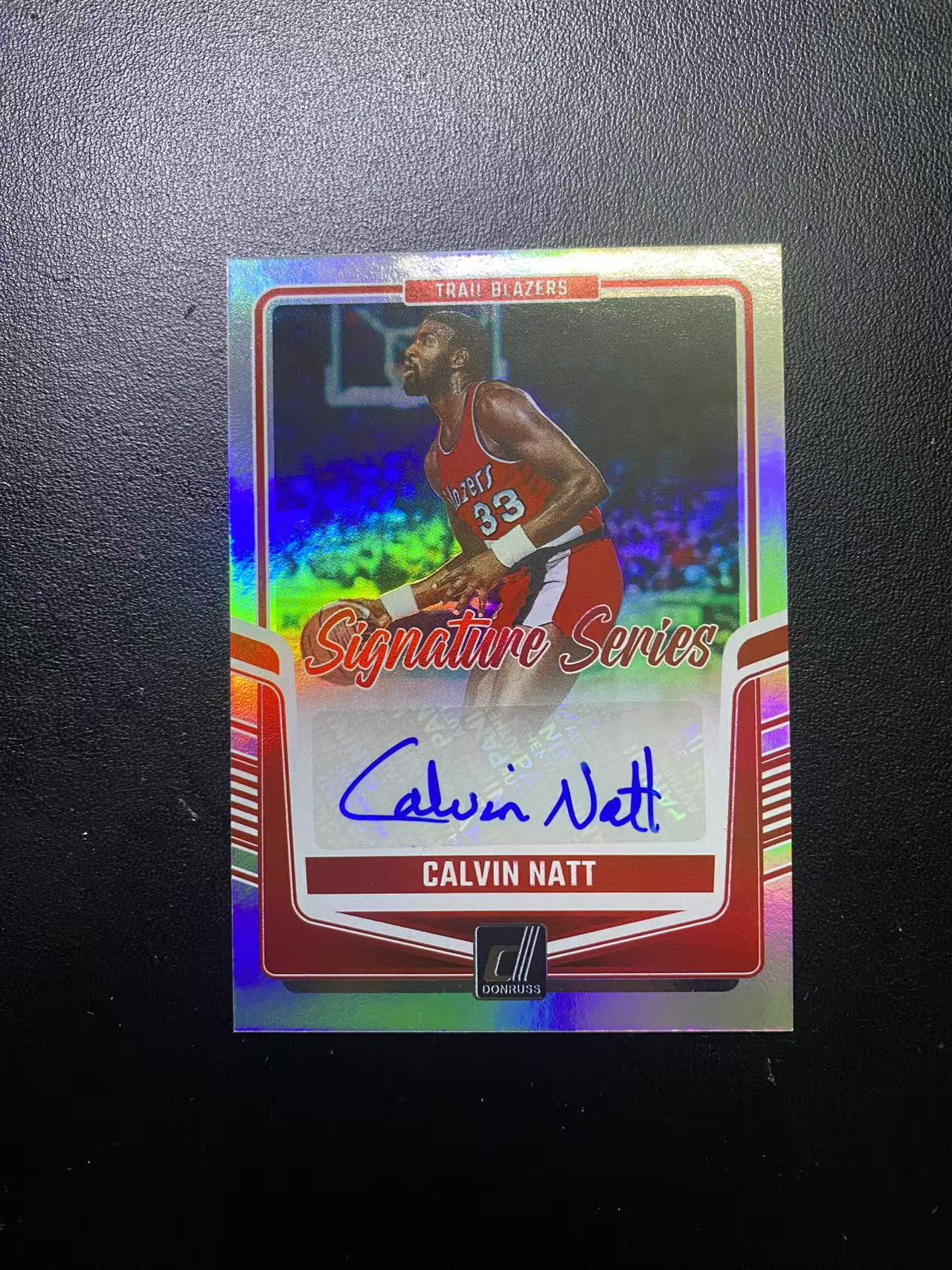 2024-25 Panini Donruss Calvin Natt 开拓者 名宿 凯尔文 奈特 折射 银折 签字 卡品如图 值得收藏 dm