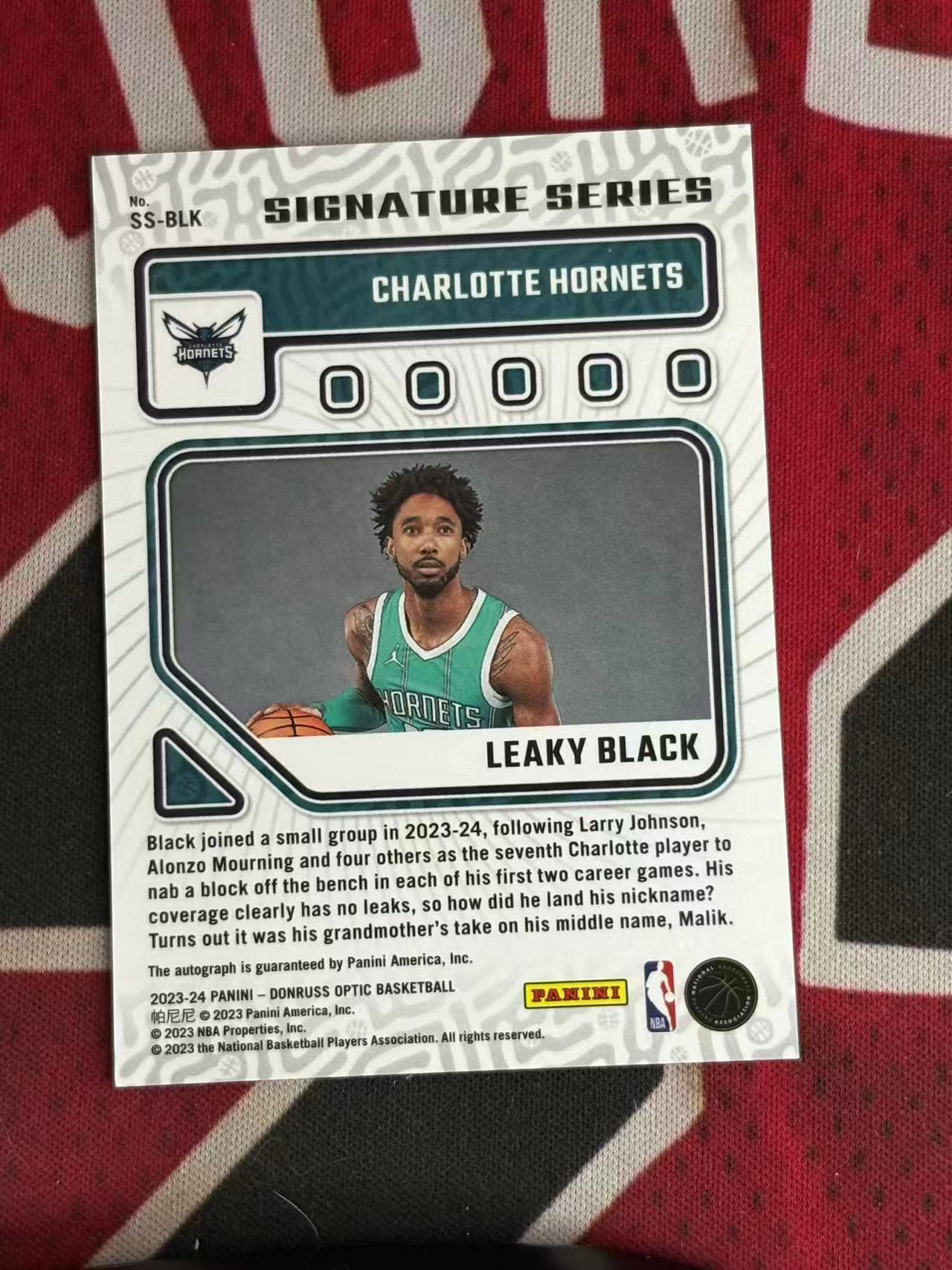 2023-24 PANINI DONRUSS OPTIC Leaky Black 黄蜂 新秀RC 利基布莱克 签字卡 新秀签 SS签 专收凑套必备【烂臭嘴拍卖】