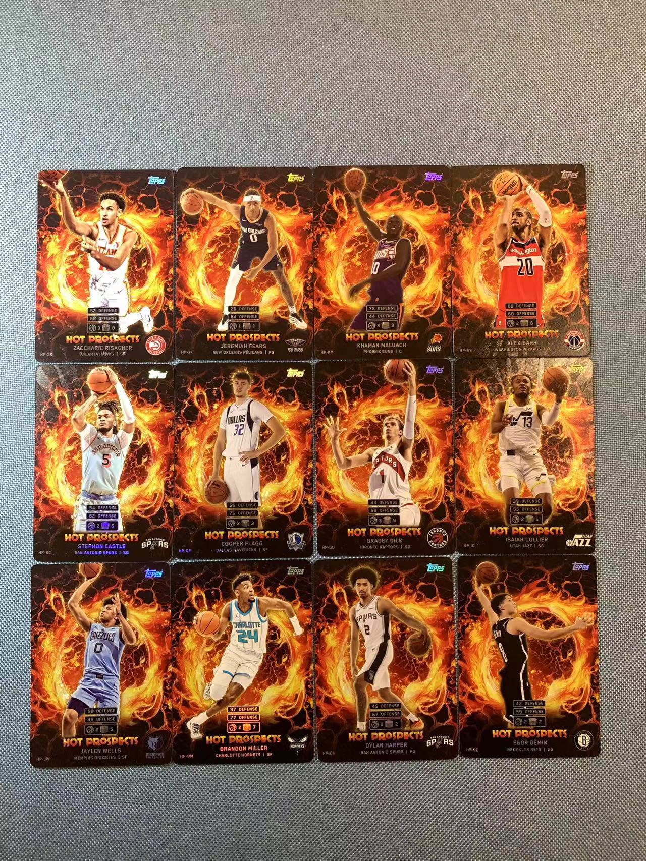 (詹叔代拍)2025-26 topps attax 游戏版 卡游联名 弗拉格 科林斯 布兰登 米勒等 特卡 折射 特卡 折射 一图多张打包 顺丰寄付 i3