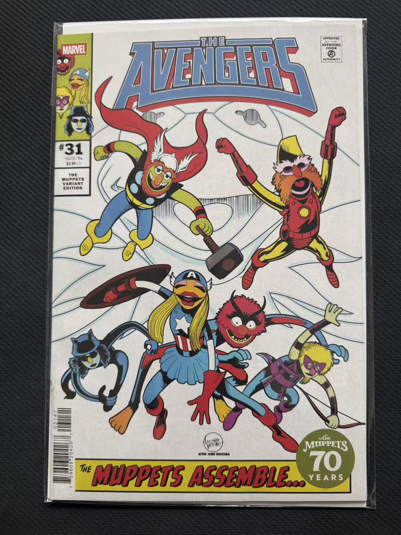 2025 Marvel 美漫 期刊杂志 复仇者联盟 芝麻街变体 官方漫画 美漫期刊 杂志书刊 变体、贸易、小标 带膜带背板