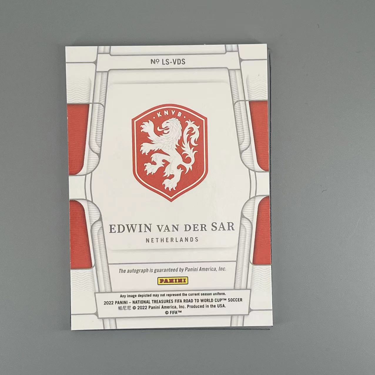 2023 Panini National Treasures Edwin van der Sar 国宝世界杯 荷兰 阿贾克斯 曼联 传奇门将 范德萨 /99编 完美签字 包卡砖 拍前看描述（#大M）