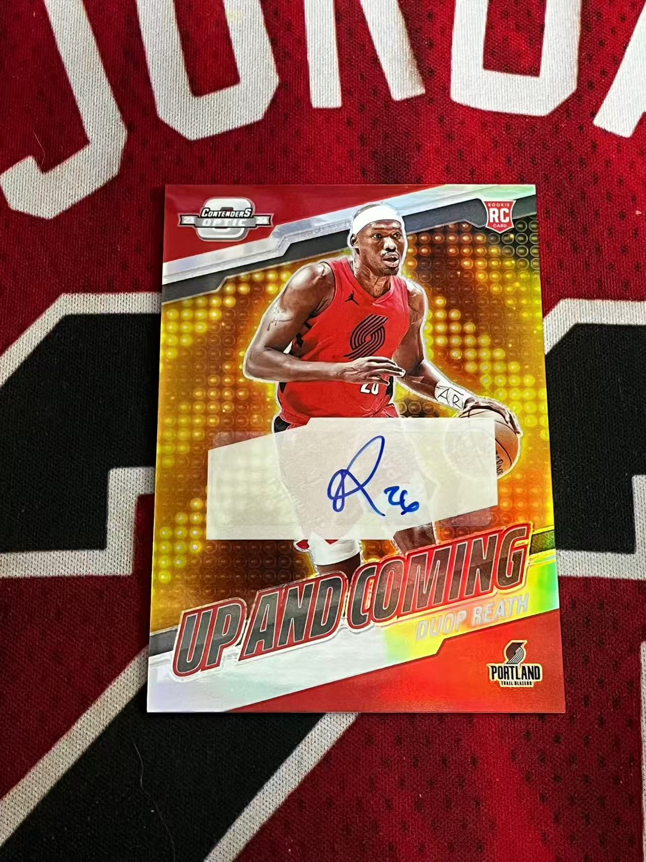 【接寄拍】2023-24 PANINI CONTENDERS OPTIC 球票系列 开拓者 新秀RC 杜普里斯 125编 签字卡 银折 折射 专收凑套必备【烂臭嘴拍卖】