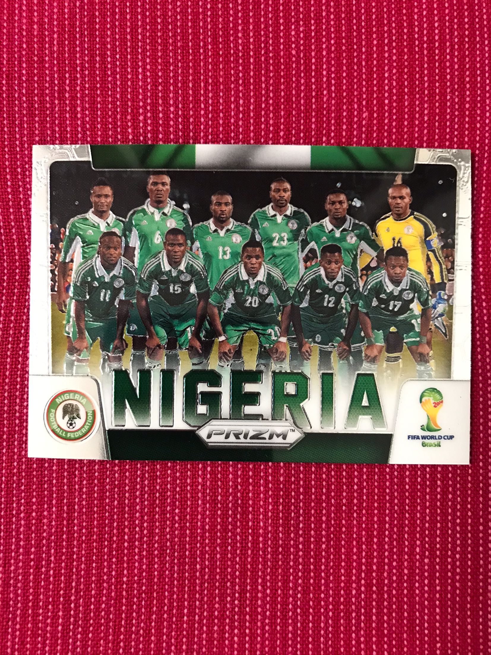 2014 Panini Prizm NIGERIA 【宾森光拍卖第191期】World Cup 全家福 特卡 尼日利亚 元年世界杯