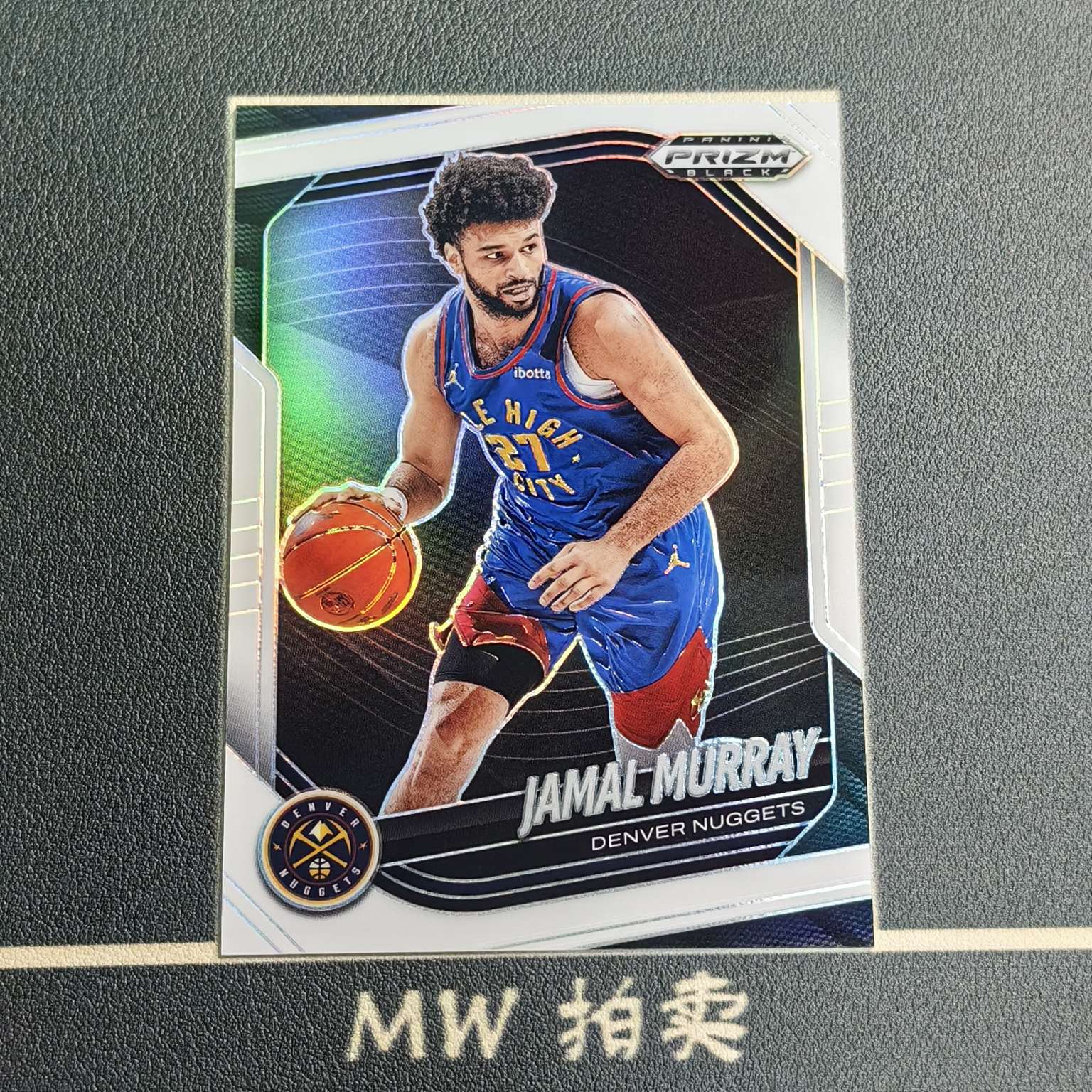 【MW拍卖免费】 贾马尔 穆雷 /175编 2024-25 Panini PRIZM BLACK 白折 NBA JAMAL MURRAY 掘金 -璐