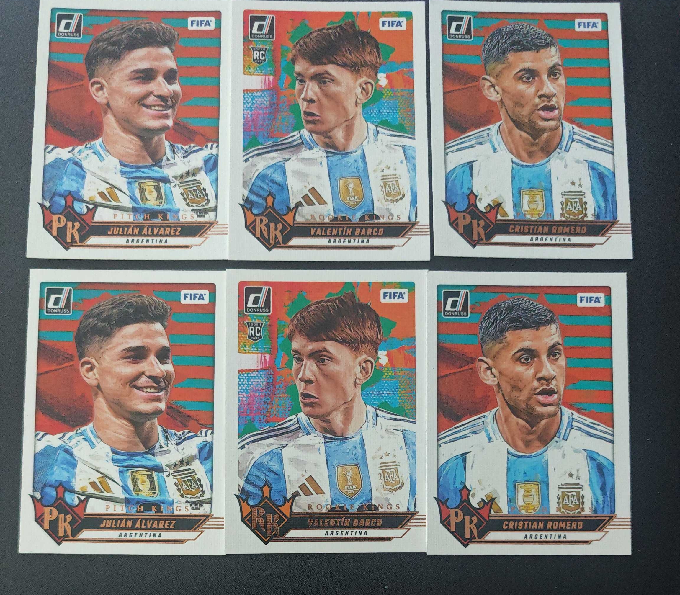 2024-2025 帕尼尼 Topps 阿根廷 铜版特卡 马竞 阿尔瓦雷斯 罗梅罗 特卡 银折 RC 新秀 卡品如图 lot 6张打包 【可合并不累计】