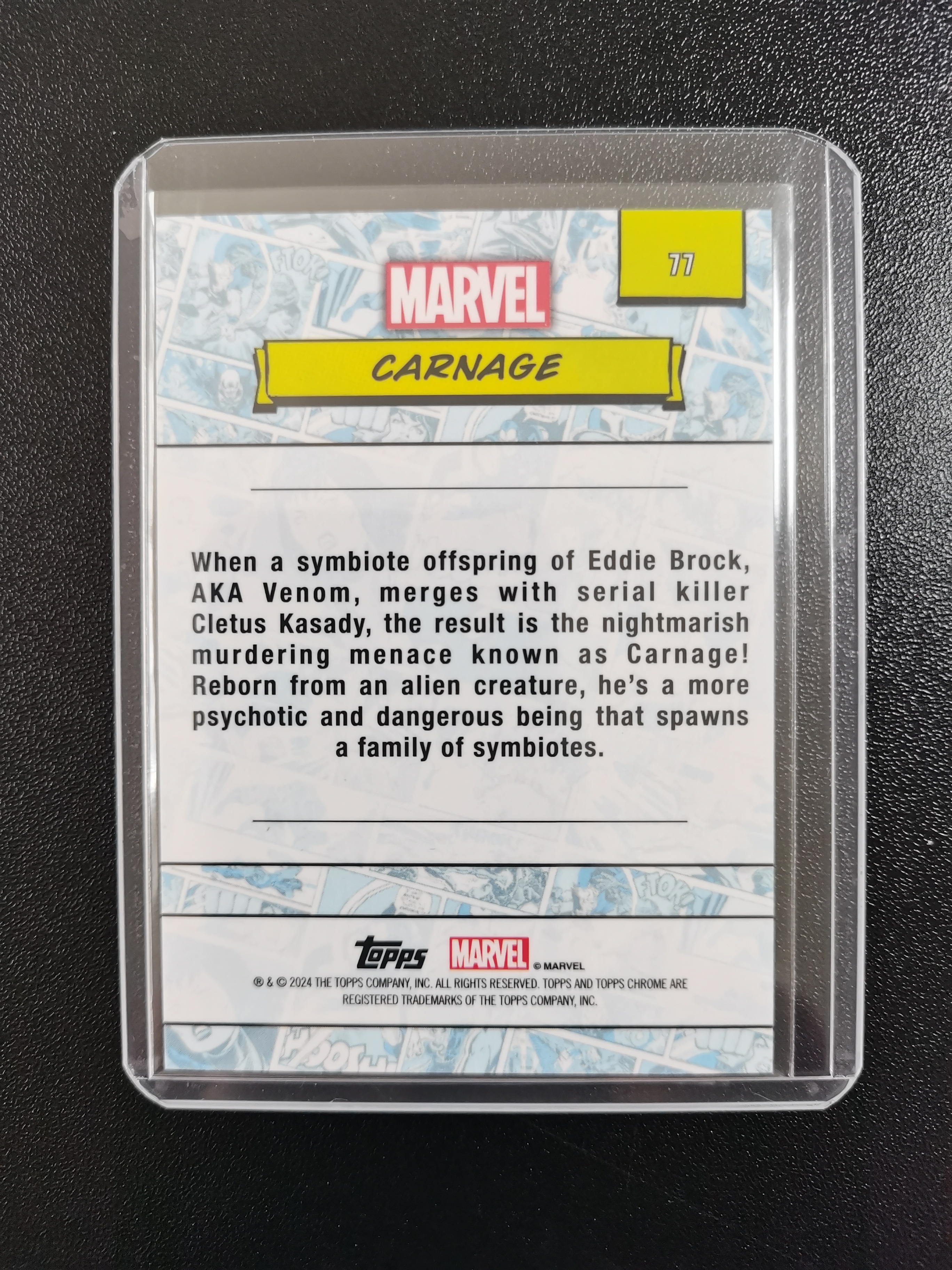2025 Topps MARVEL Carnage 毒液 漫威 蓝宝石 收藏凑套 卡品如图 免费代拍WW