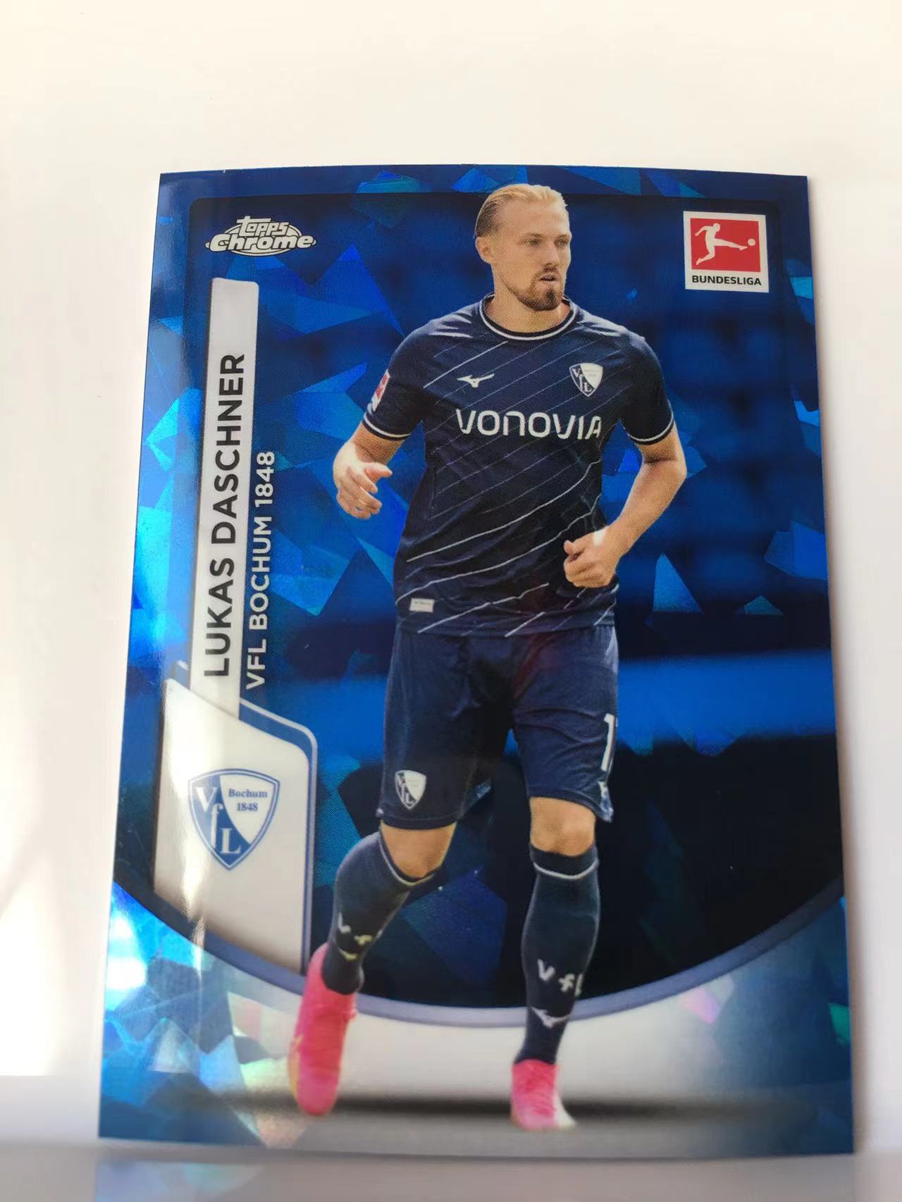 2024 Topps Chrome lukas daschner 卢卡斯·达施纳 波鸿  蓝宝石 蓝碎冰折 德甲 卡品如图 C031D