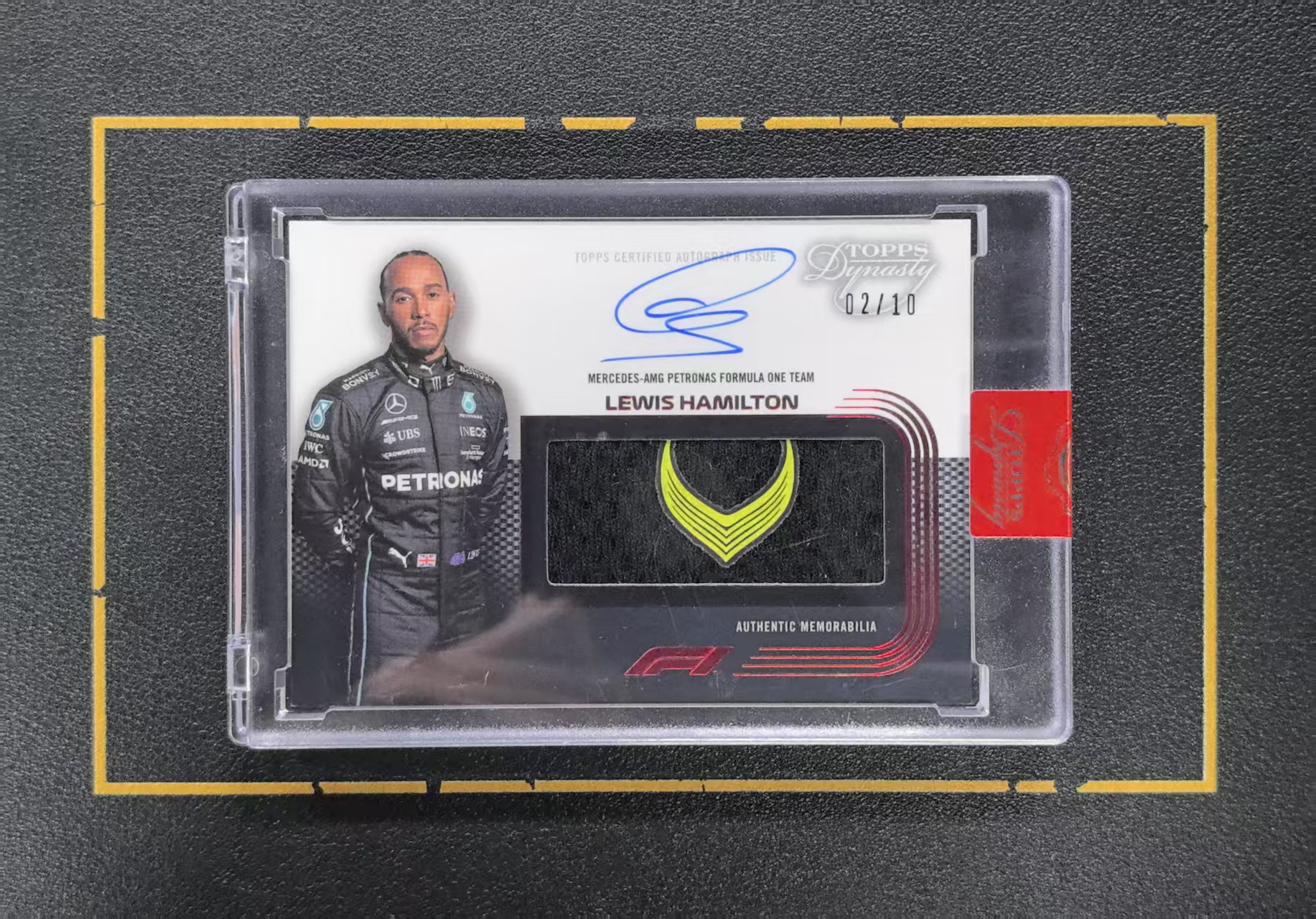 【超新星精品】2022 Topps Dynasty Lewis Hamilton F1 王朝 奔驰AMG 汉密尔顿 10编 tag patch ...