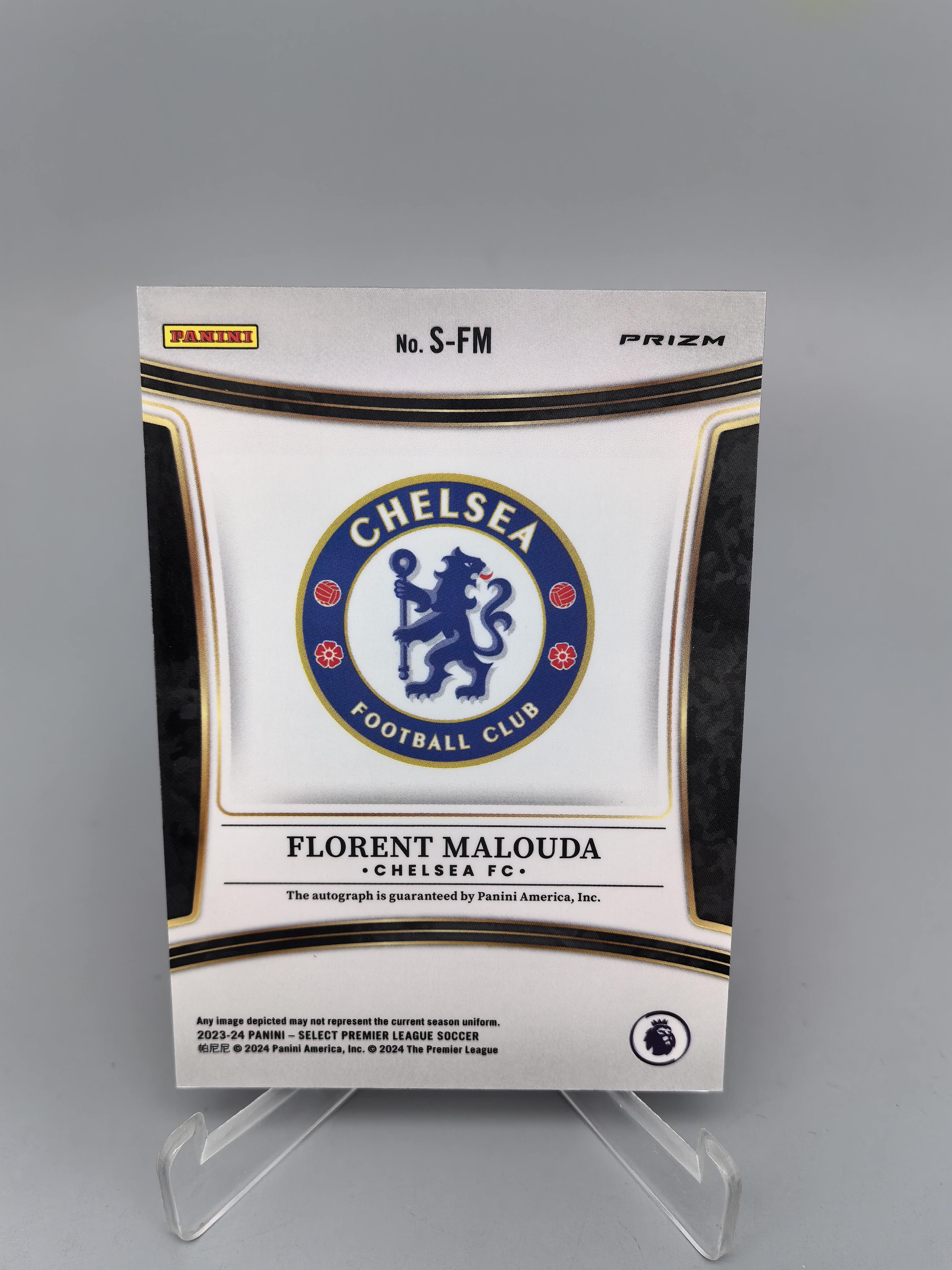 【坚果卡牌代拍】2023-24 Panini Select Florent Malouda 弗洛伦特 马卢达 马伦达 法国 切尔西 红折 折射 签字 签名 英超 落袋1027