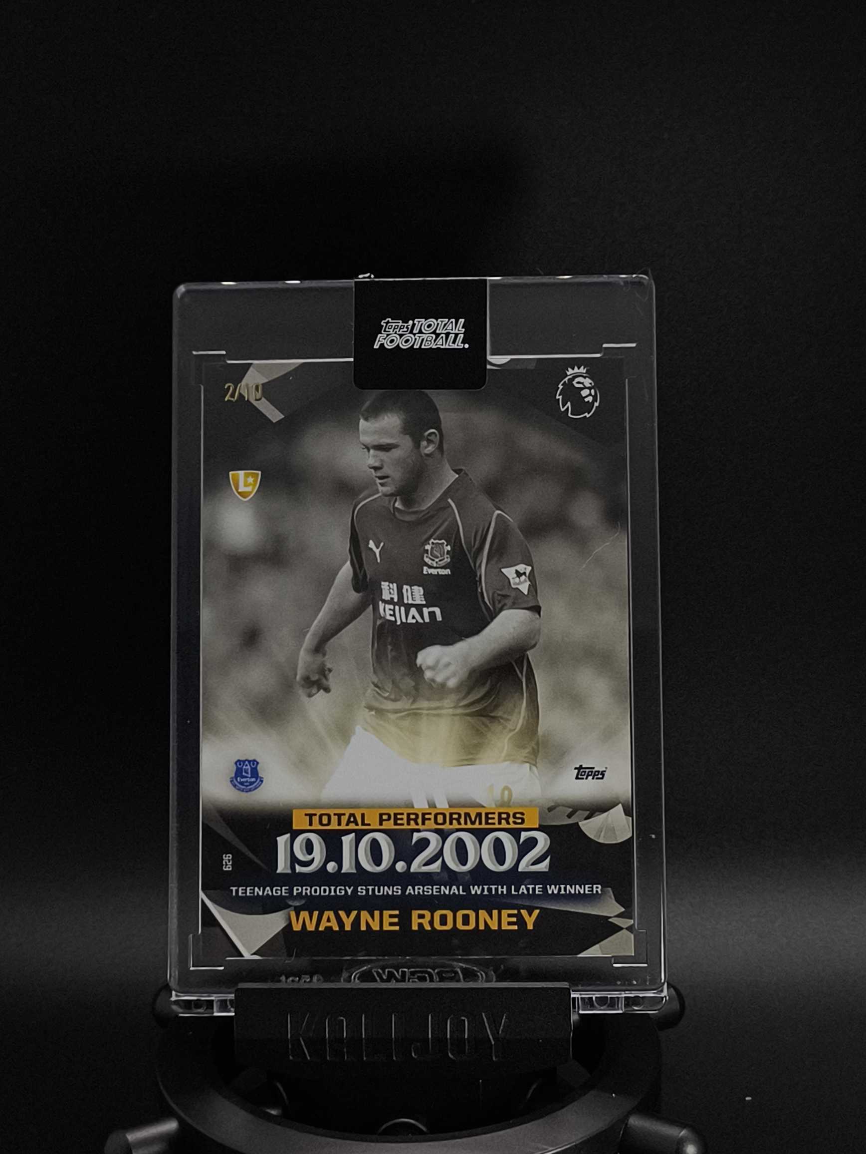 2025-26 Topps Total Football Wayne Rooney 韦恩·鲁尼 鲁小胖 鲁尼 埃弗顿 太妃糖 英格兰 2/10编 TTF 原封砖