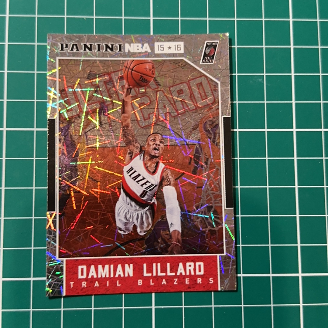 2015-16 Panini Americana Damian Lillard S.p.a. 达米安利拉德 烟花折射 折射特卡 精美选图 多年老卡 绝版卡 稀有大比例