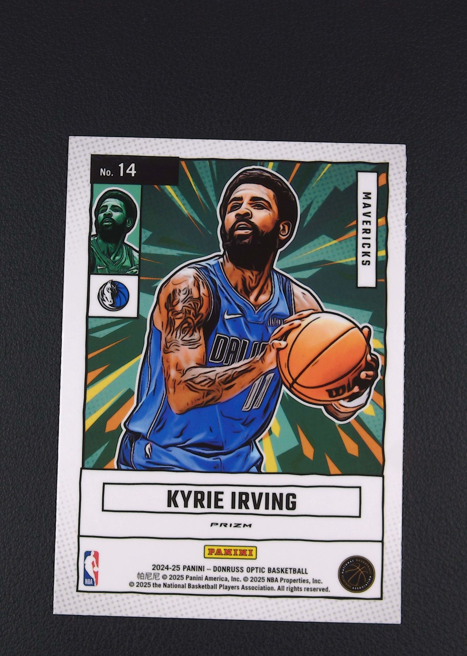 2024-25 Panini Donruss Optic Kyrie Irving 【阿福代卖】 凯里 欧文 凯尔特人 独行侠 骑士 漫威特卡 杜蕾斯OP 银折 收藏必备 (行行行)