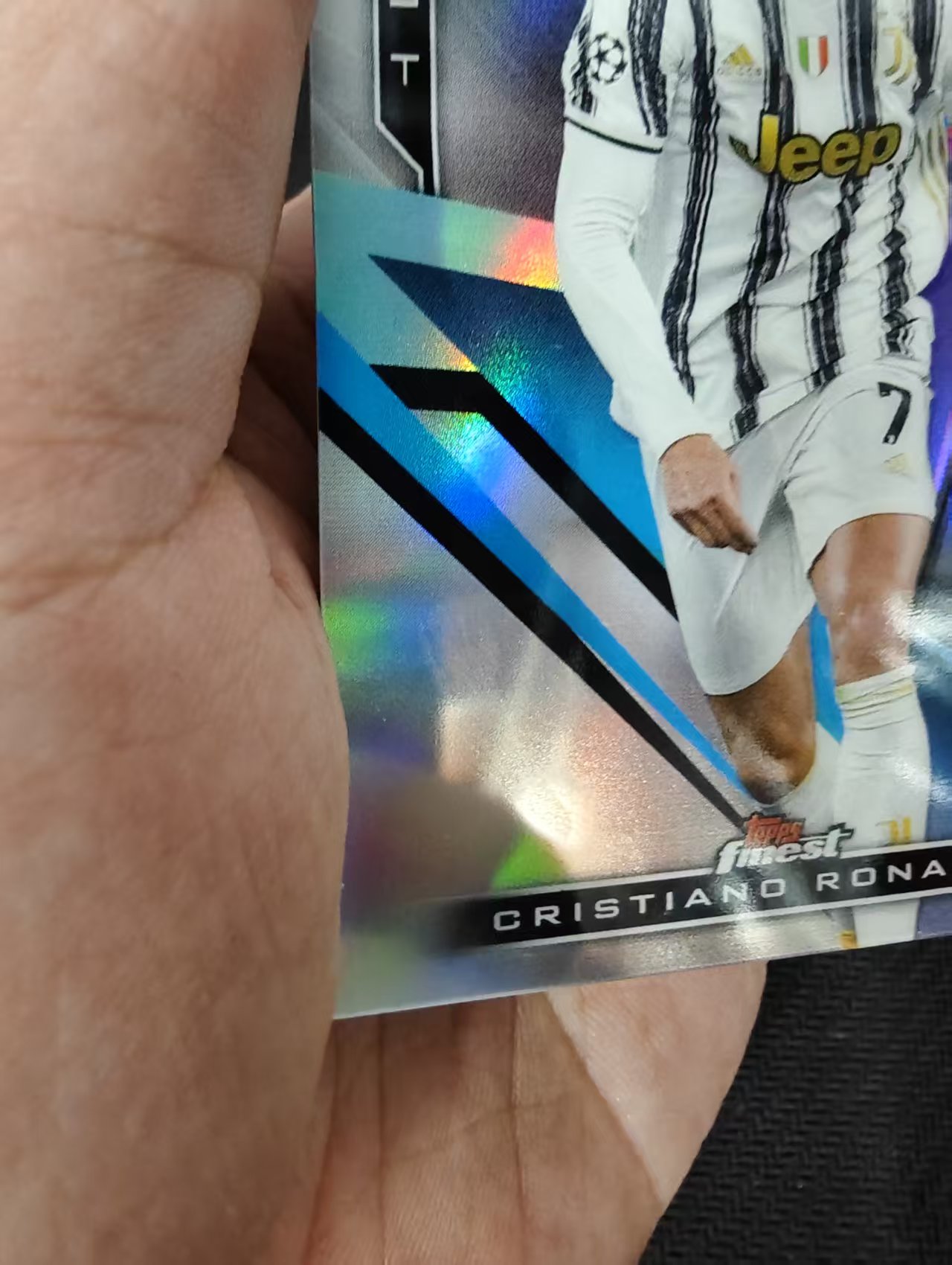 【可合并,不累计】2021 Topps Finest Cristiano Ronaldo 欧冠 尤文 皇马 曼联 C罗 罗纳尔多 葡萄牙 银折 特卡 #7 微瑕如图