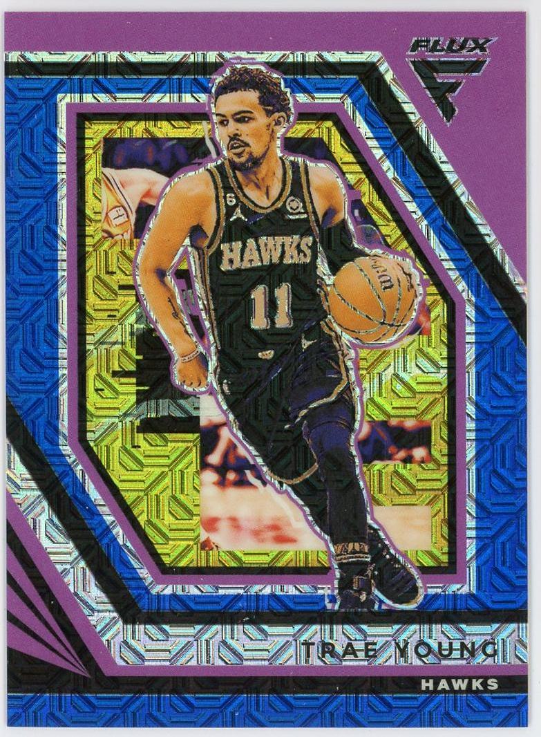 2022-23 Panini Flux Trae Young 特雷杨 25编 低编 蓝mojo折 折射 老鹰 纽约市长 卡品如图 0MJ9