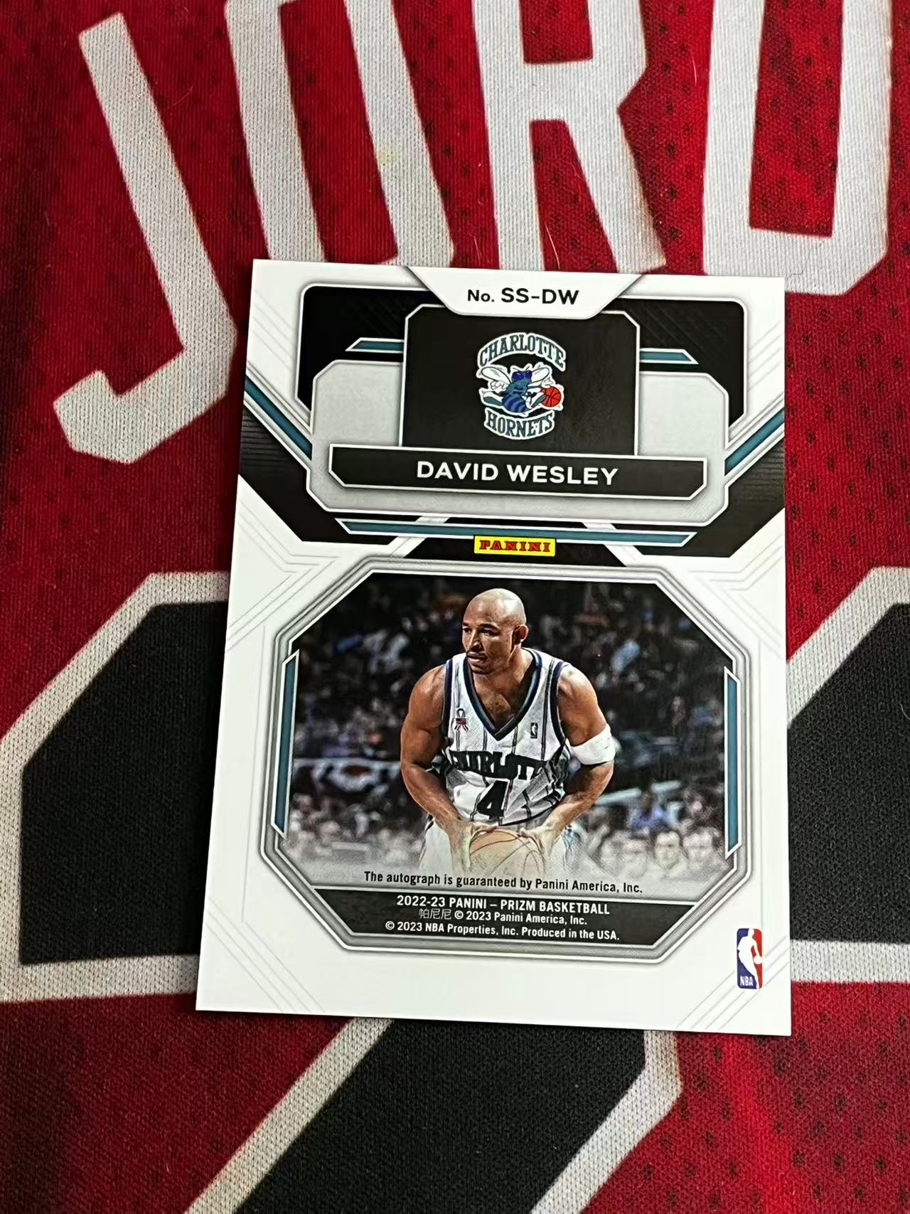 【接寄拍费率低至5%含卡淘手续费】2022-23 PANINI PRIZM PZ系列 黄蜂名宿 大卫韦斯利 签字卡 SS签 专收凑套必备【烂臭嘴拍卖】