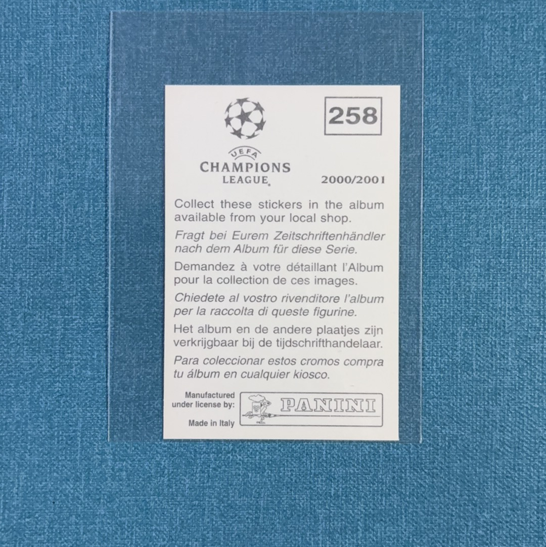 2000-01 Panini 欧冠 贴纸 David Beckham 小贝 贝克汉姆 曼联 皇家马德里 皇马 稀有老贴纸 卡品如图 DMG