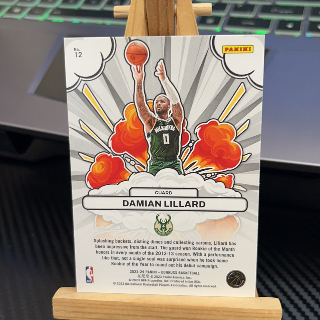 2023-24 Panini Donruss Damian Lillard 达米安 利拉德 雄鹿 杜蕾斯系列 特卡 卡品如图 凑图必备 值得收藏!免费代卖!