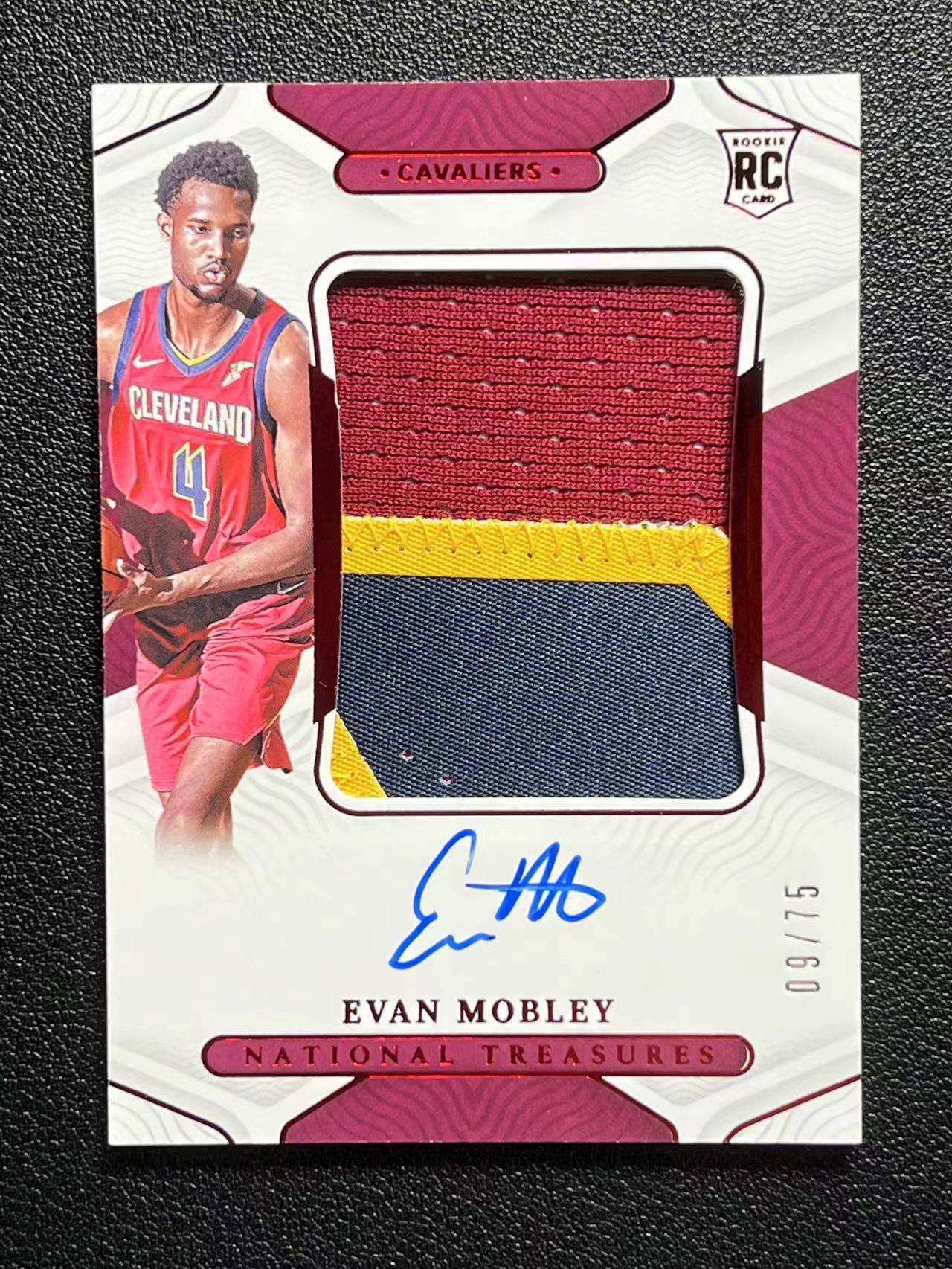 2021-22 Panini National Treasures Evan Mobley RC 国宝 新秀 骑士 莫布利 莫布里 75编 ...