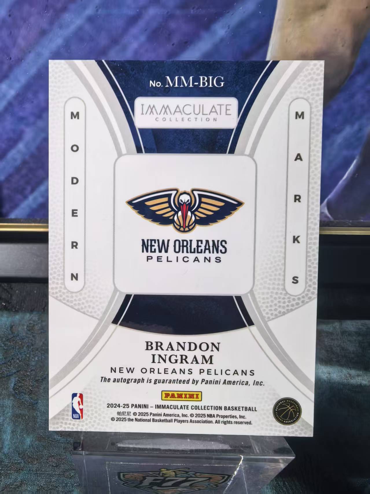 2024-25 Panini Immaculate Brandon Ingram 爱咪咪 鹈鹕 布兰顿 英格拉姆 /99编 摩登印记签 卡签 签字 专收必备 收藏必备 龙龙