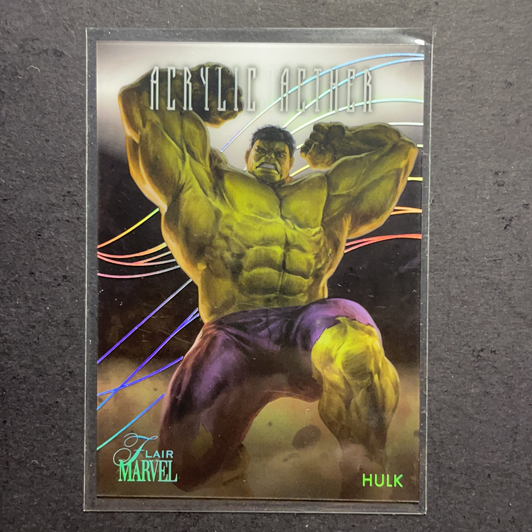 2024 Fleer Marvel (MCU) Flair天赋 绿巨人浩克 透明胶片特卡 盒配插放 序号AA12 2024 漫威漫画Fleer Flair Marvel天赋绝版系列