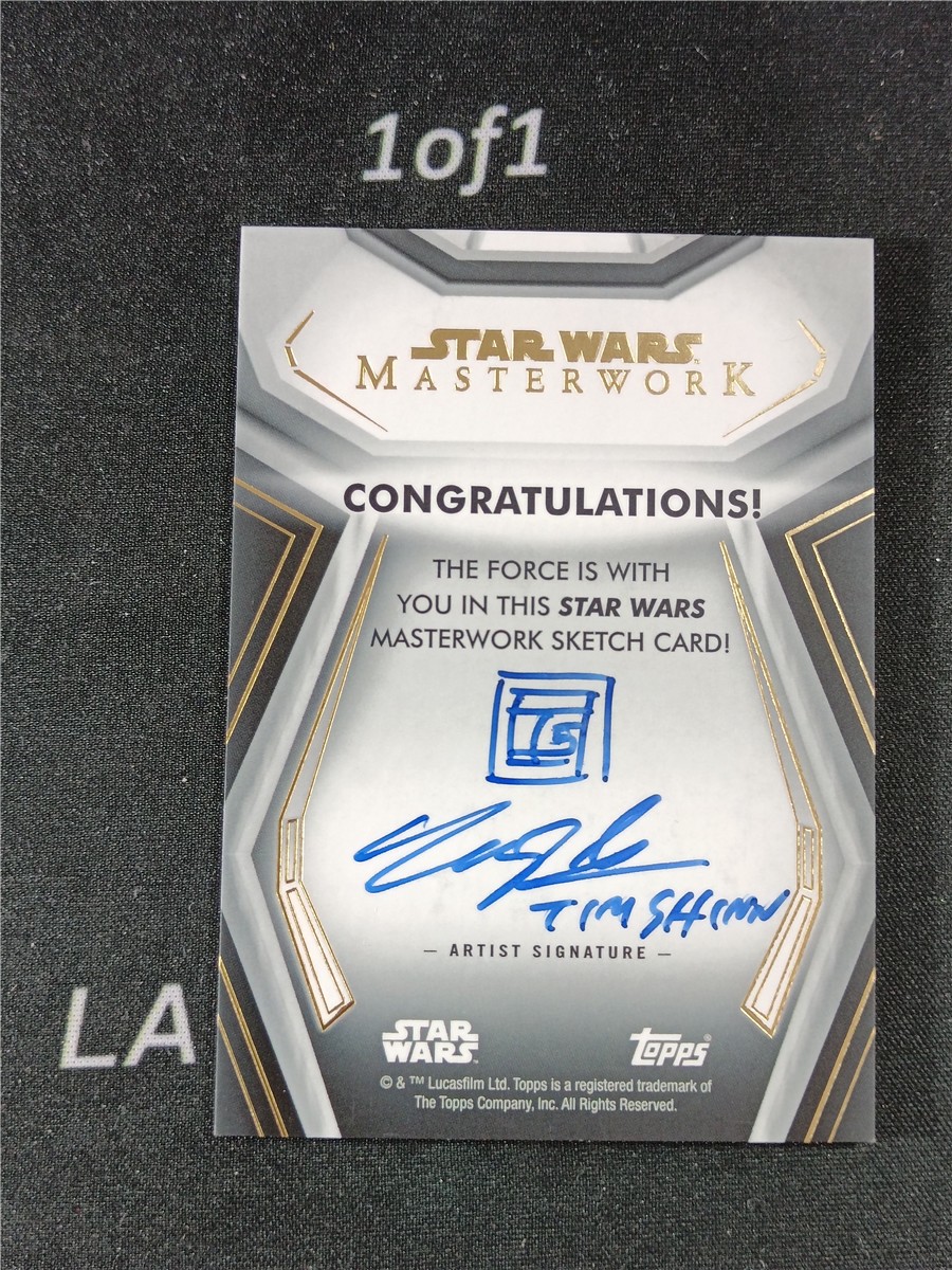 【LA拍卖】Topps Star Wars Masterwork 星战大师 Lando Calrissian 兰多·卡瑞辛 手绘 1/1 1编