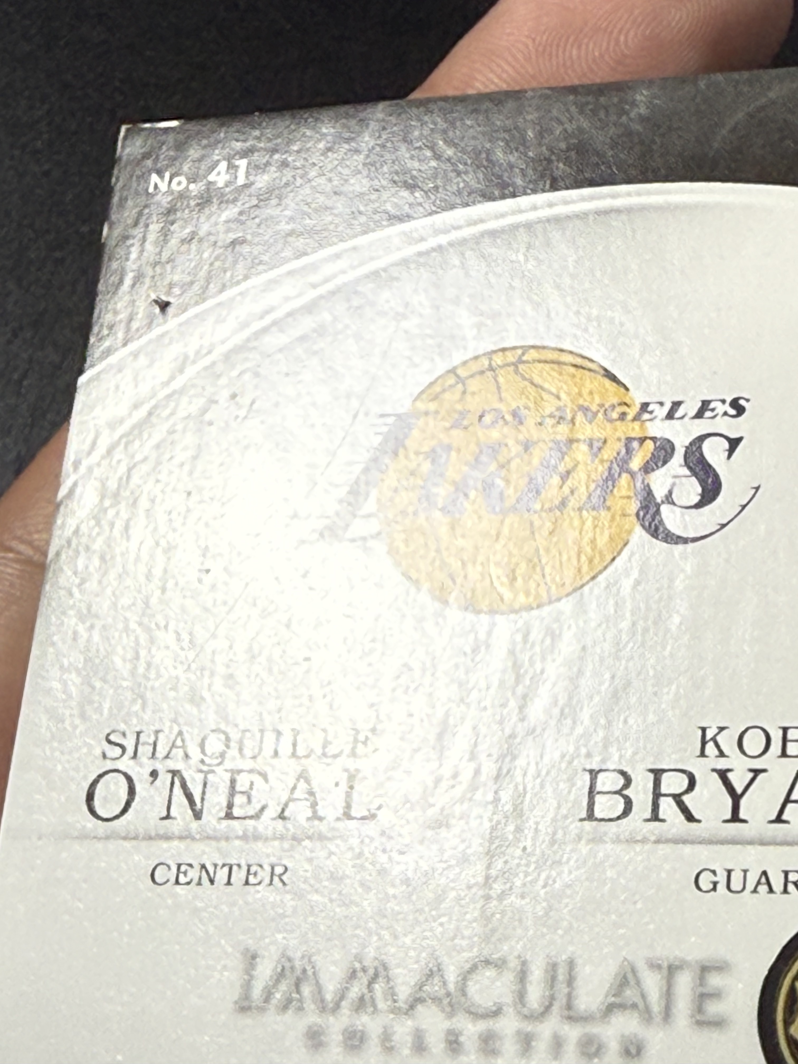 【喷子拍卖】2015-16 Immaculate Shaquille O'Neal Kobe Bryant 洛杉矶湖人 科比 布莱恩特 大鲨鱼 奥尼尔 签字 25编 镜面 闪版 唯一OK组合双人卡签 大hit卡 送订制壳 轻印看图 APTX