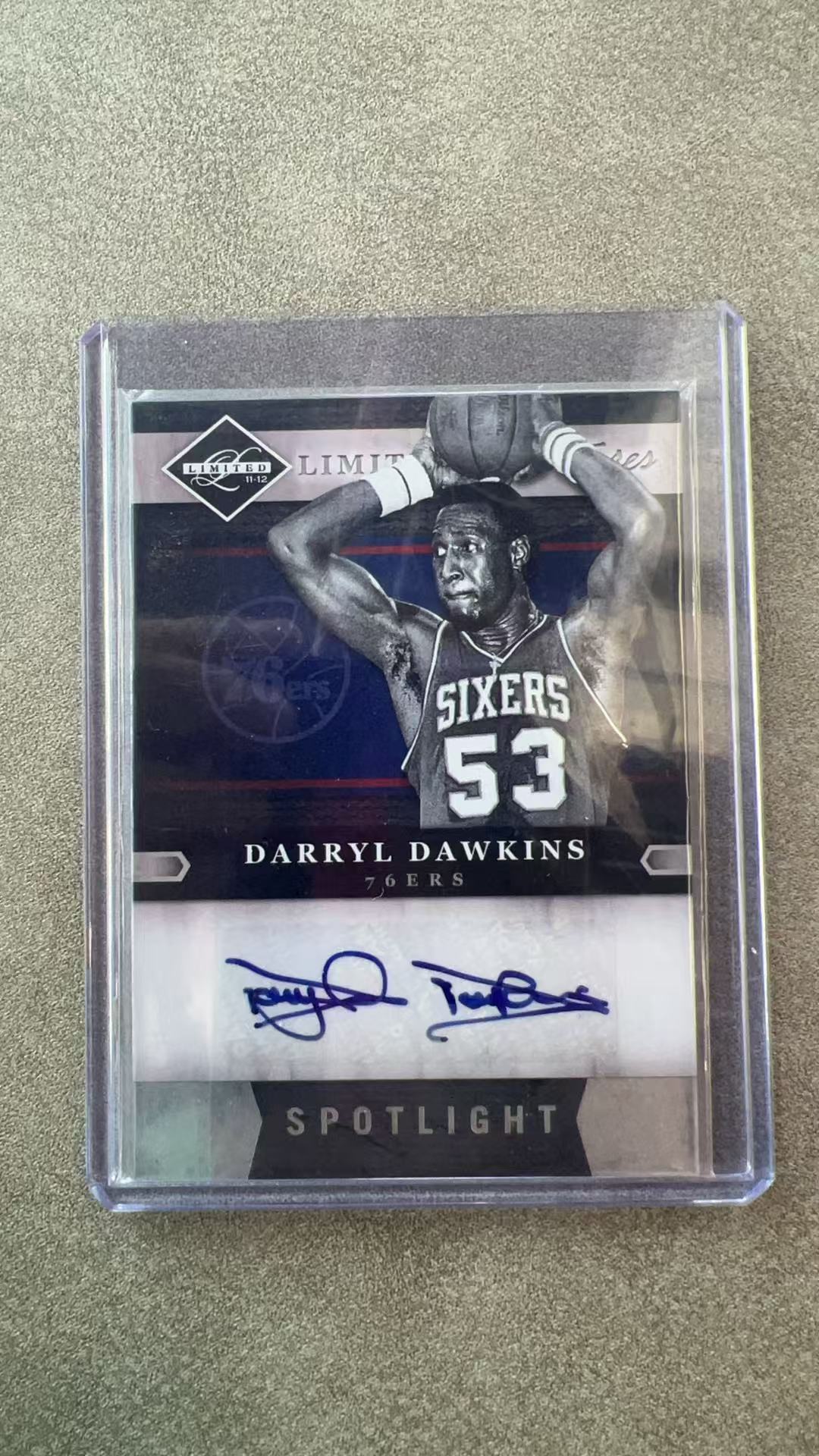 6555【330球星卡实体店代卖】2012 帕尼尼 Limited 雷米特 达里尔 道金斯 Darryl Dawkins 76人 24/49编 签字 AUTO 仅顺丰寄付(UK23)