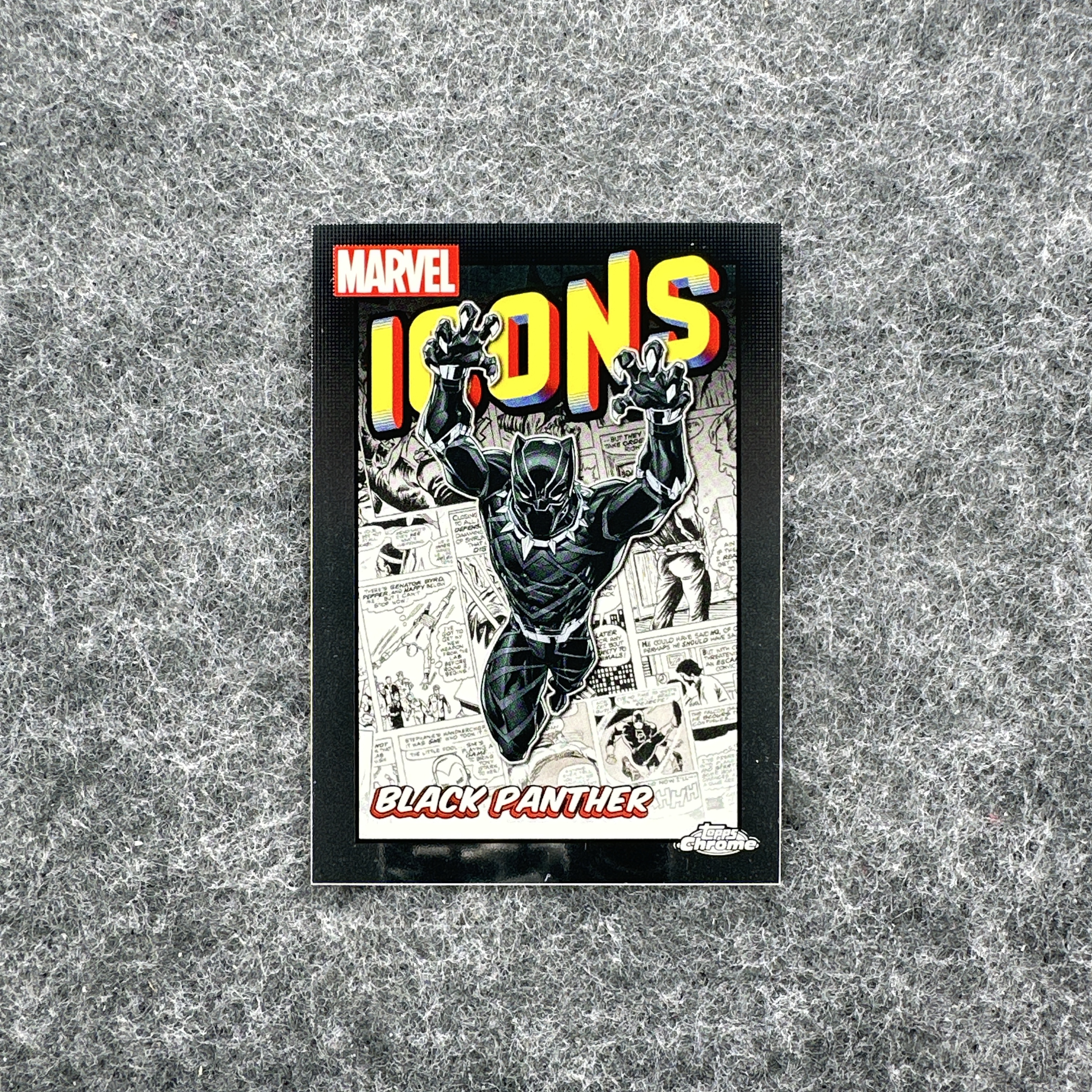 【小卡册寄售】2024 Topps Chrome 漫威 黑豹 Black Panther 瓦坎达首领 Marvel Icons 漫威标志特卡 王牌折射系列 Black Panther #羊
