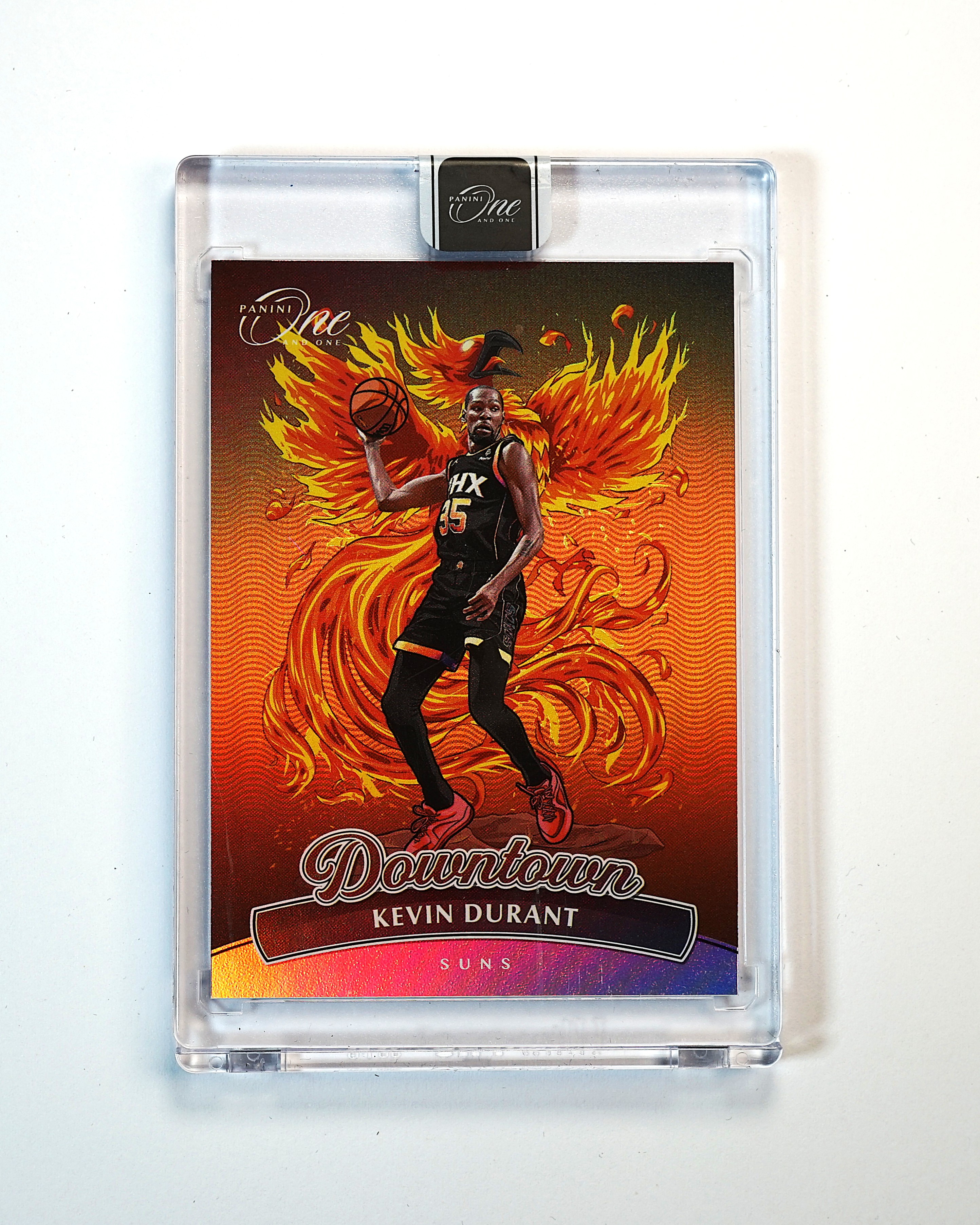 2023-24 Panini One and One Kevin Durant 凯文 杜兰特 大比例 Downtown 城市地标特卡 烈焰凤凰 系列Hit 原封砖 太阳 帕尼尼最有价值折射之一【DD】