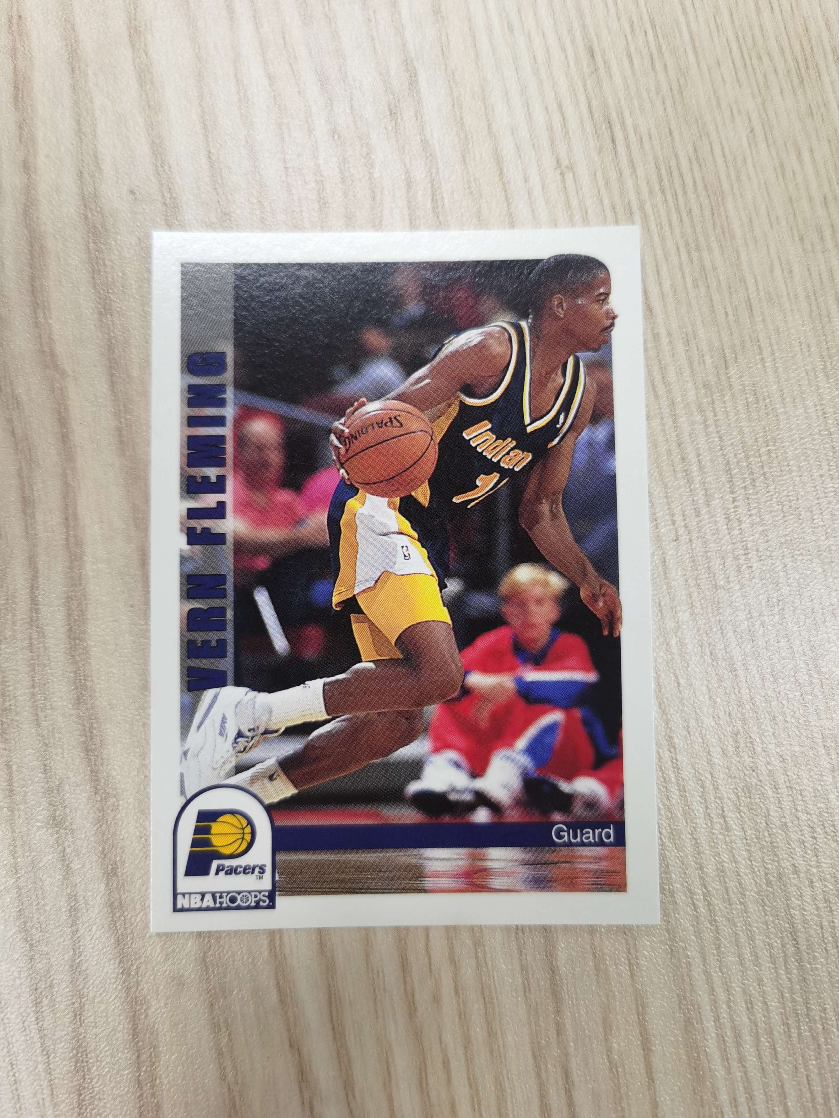 1992-93 SkyBox Base Vern Fleming 1992-93 维恩·弗莱明 skybox #90 最多(893场)未被吹罚技术犯规 84年奥运金牌 步行者 硬通货 极具收藏价值