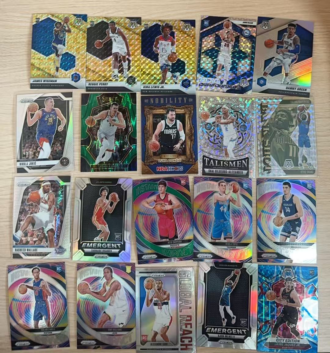 多年份 多系列 东契奇/约基奇/亚历山大/欧文等20张折射 LOT 银折 碎冰折 马赛克折各种折 lot 打包 不保卡品【LUO】