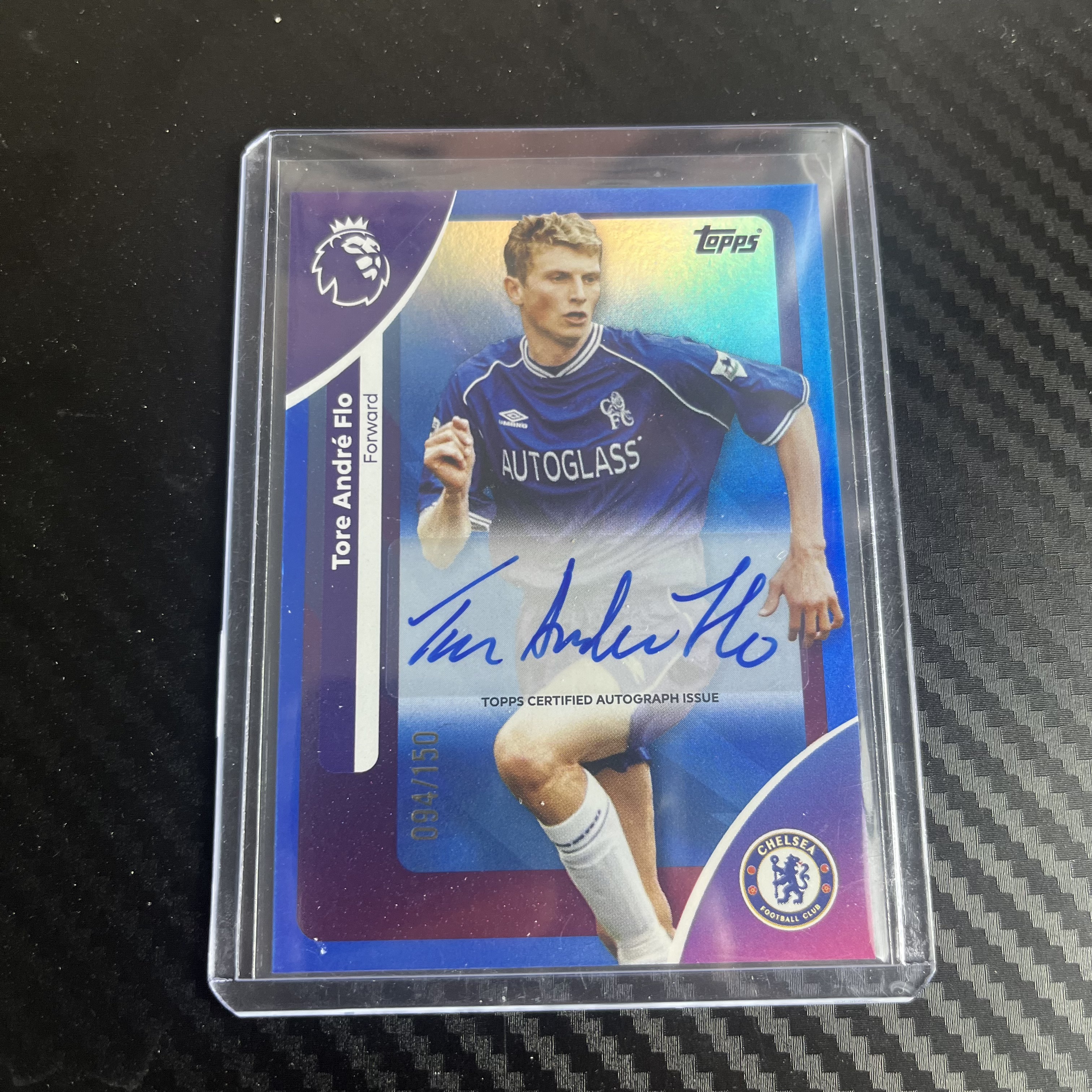 2024-25 Topps Chrome flo 英超 tc 切尔西 费洛 094/150编 蓝折 签字 不退不换 不累计 卡品如图 丁满代拍 小杆