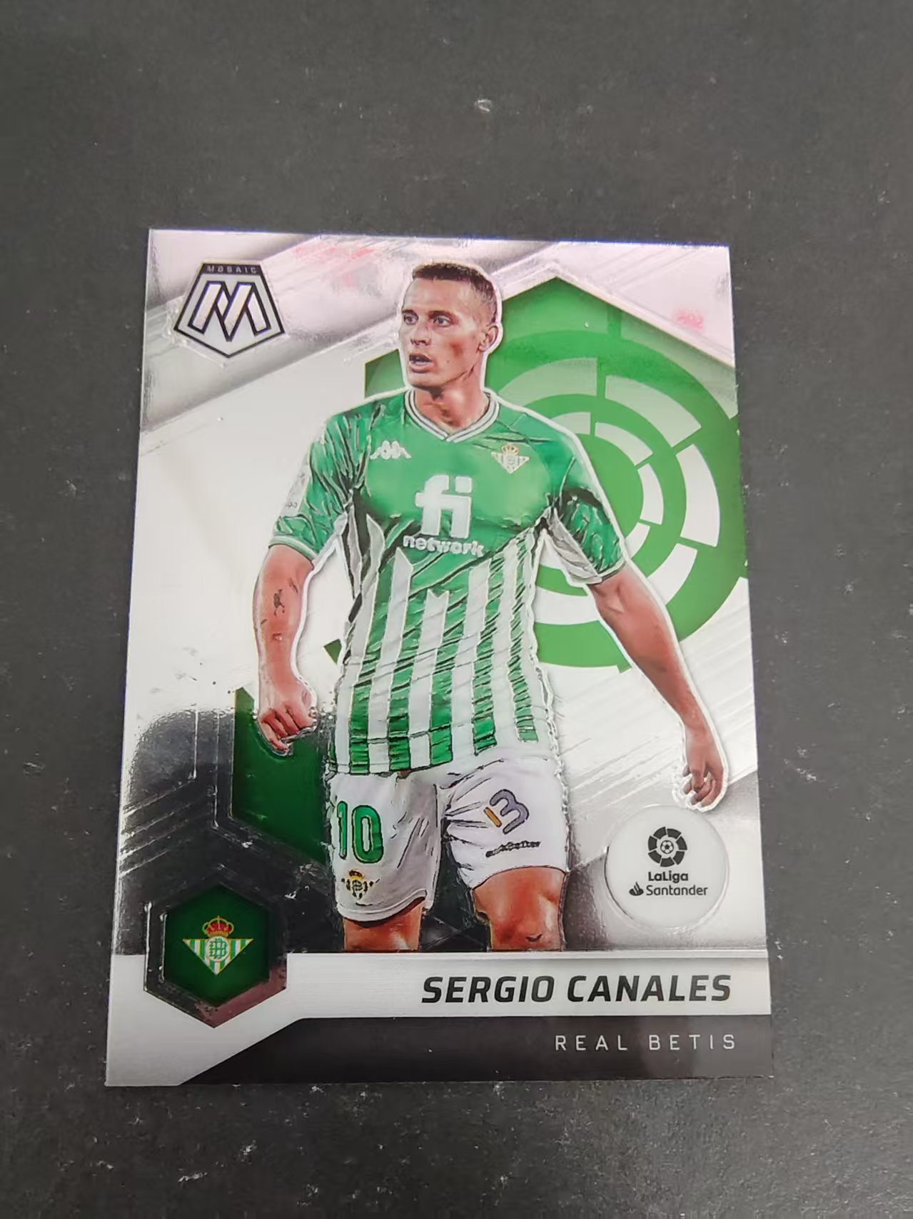 【可合并,不累计】2021-22 Panini Mosaic Sergio Canales 皇家贝蒂斯 塞尔吉奥卡纳莱斯 西甲 马赛克 划痕 边角瑕疵 #76