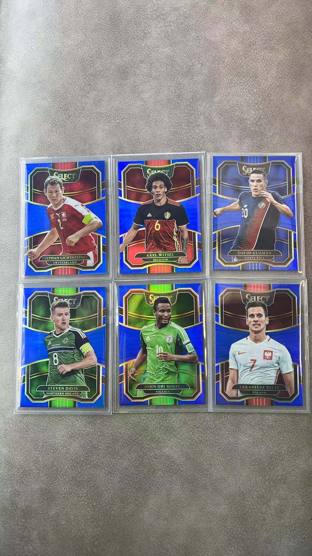 6487【330球星卡实体店代卖】2017-18 帕尼尼 SELECT 维特塞尔 利希施泰纳 史蒂文戴维斯 戴维古兹曼 米克尔 阿尔卡迪乌什米利克 蓝折299编 LOT 仅顺丰寄付(UK23)