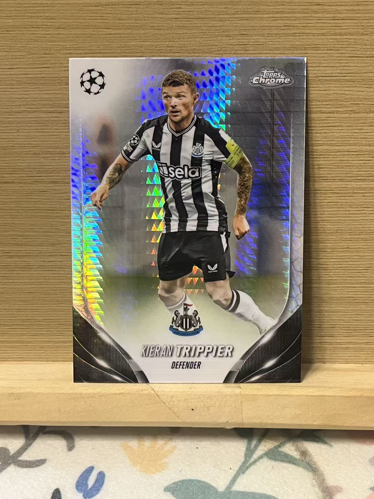 2024 Topps Chrome Kieran Trippier 特里皮尔 波纹折 纽卡斯尔联 银折 欧冠 实卡精美 卡品如图 LZL3