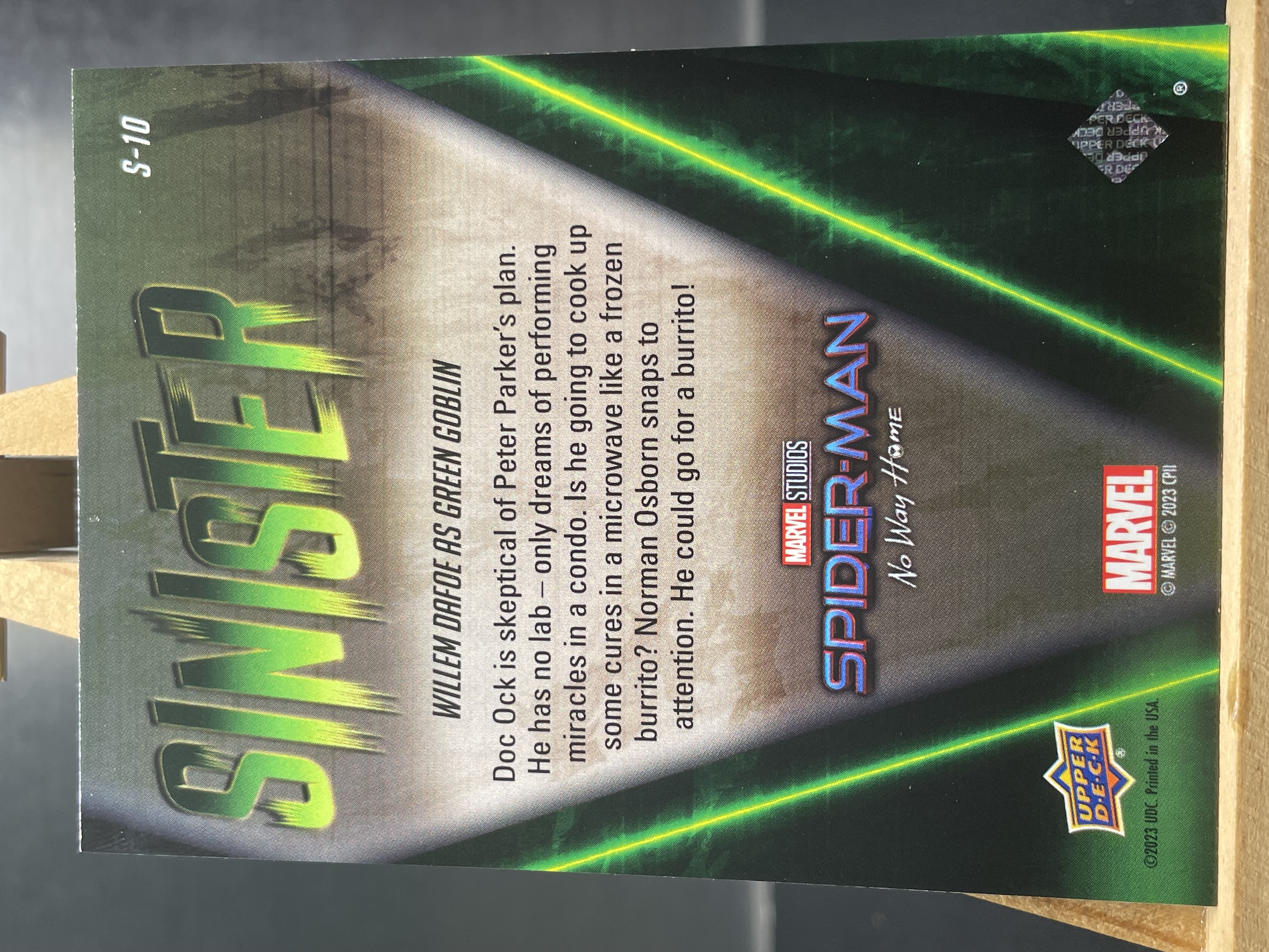 (A2) 2023 UPPER DECK 漫威 剧情 特卡 章鱼博士 实卡好看 收藏凑套必备 卡品如图 !!!