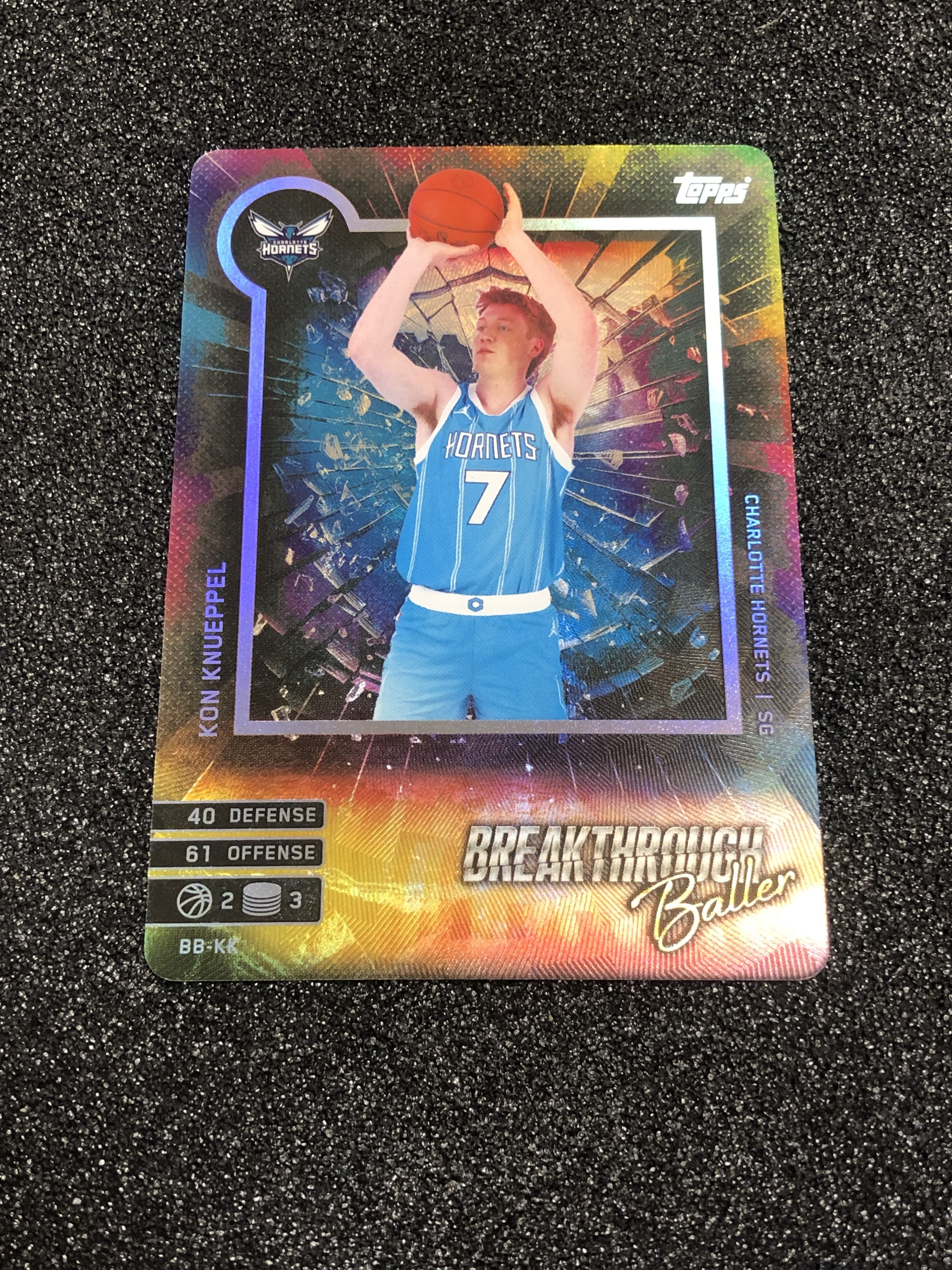 2025-26 Topps match attax Kon Knueppel RC NBA 游戏版 康 克努佩尔 克尼佩尔 黄蜂 破局之将 特卡 元年 卡品如图 凑套收藏必备