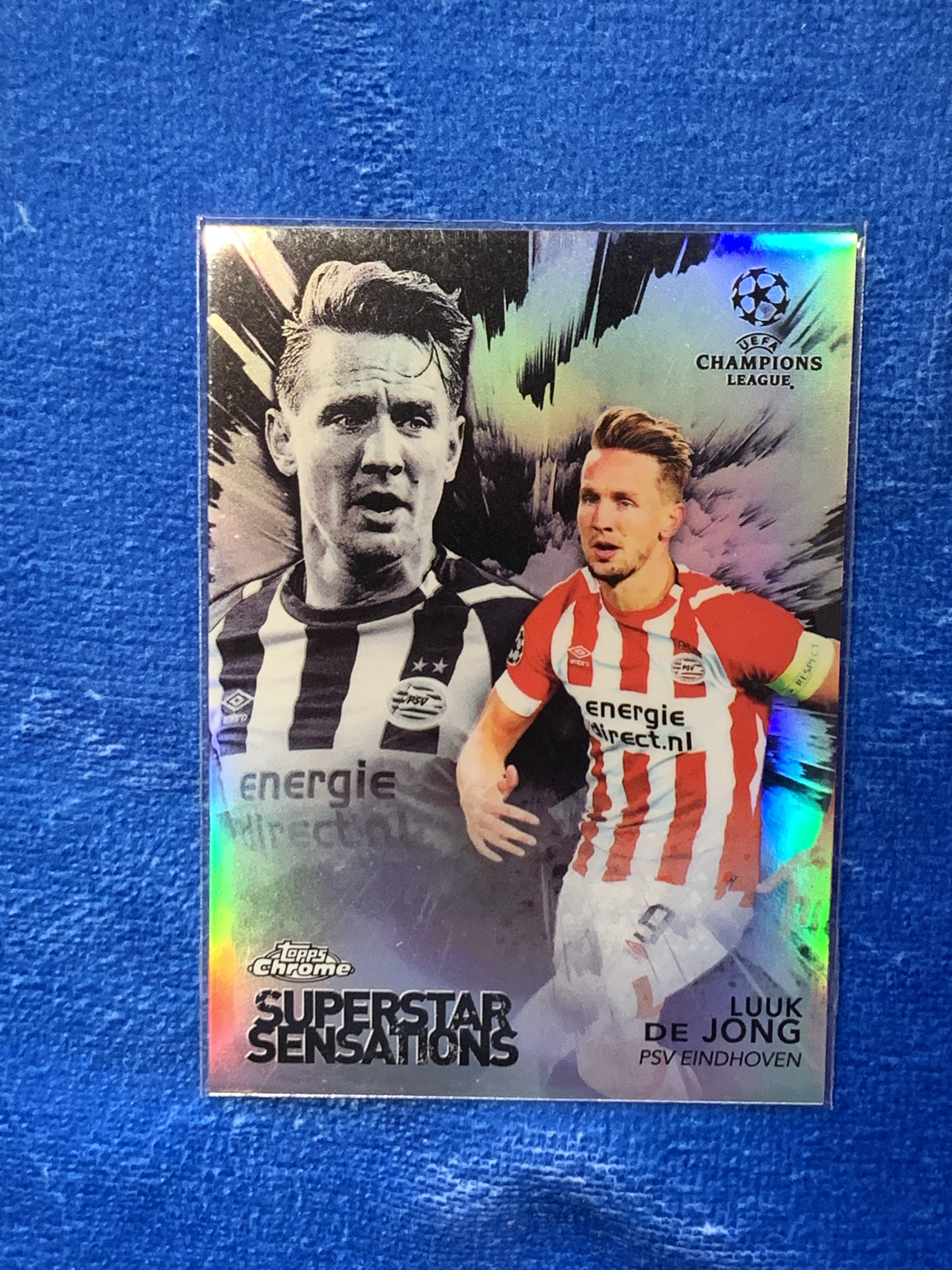 2019 Topps UEFA Champions League Luuk de Jong 欧冠巨星特卡 银折 PSV 卢克德容 荷兰Holland 塞维利亚Sevilla 巴萨Barcelona