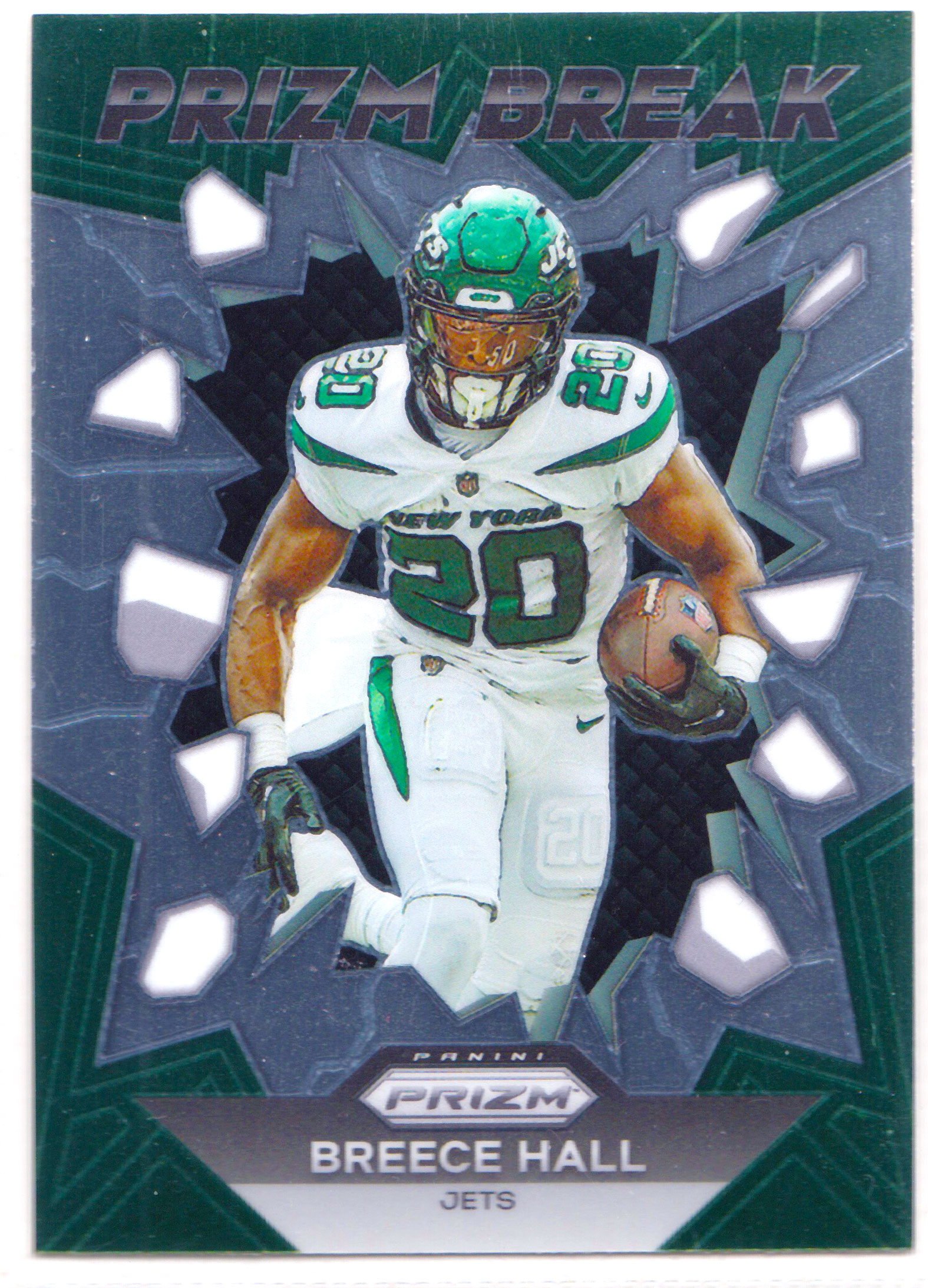 【ABC1 Card Market】2023 Panini Prizm Football Breece Hall 布里斯 霍尔 New York Jets 纽约喷气机 Prizm Break #PB-9 凑套专收必备 XK13601