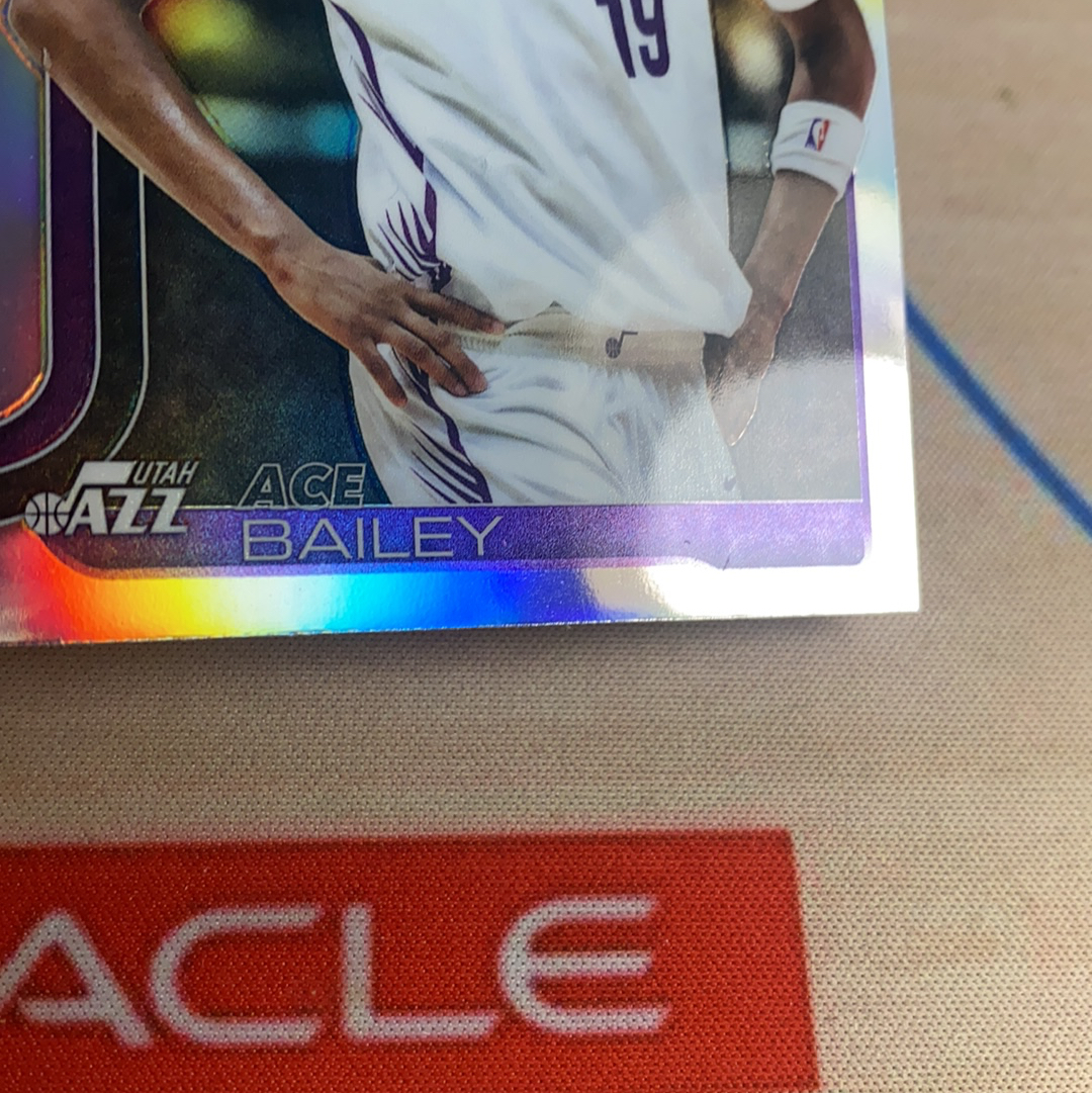 2025-26 Topps Chrome "Ace" Bailey RC tc系列 NBA 爵士 新秀 艾斯贝利 埃斯贝利 正银折 #1 卡品如图 凑套必备