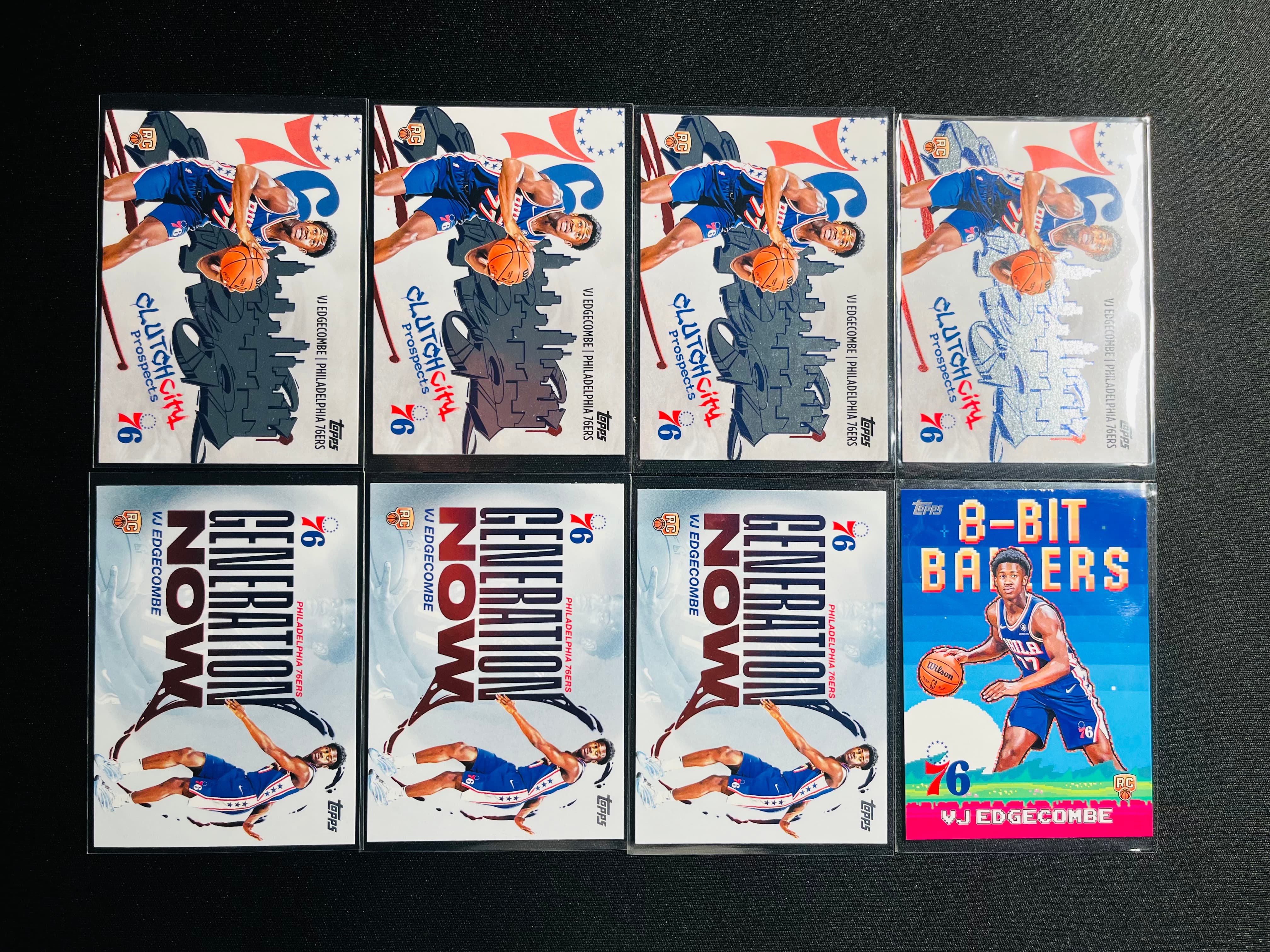 【古都代卖0手续费高额预付】2025-26 Topps 76人 VJ Edgecombe VJ 埃奇库姆 新秀 特卡 一图打包 选图帅气 实卡好看 凑套收藏必备——句号