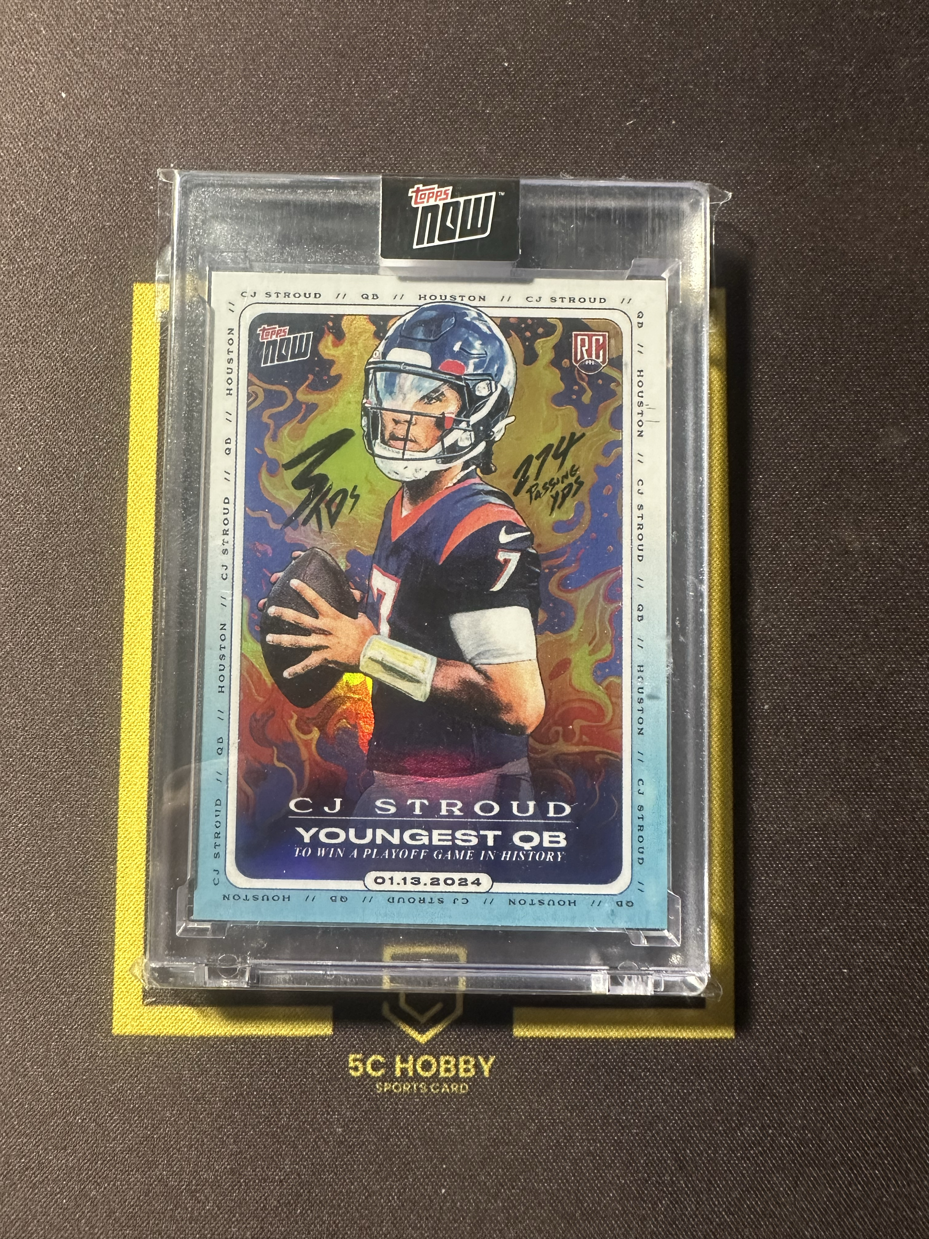 【主演出卡】 Topps now 德州人 当家QB CJ stroud 原封砖 新秀base