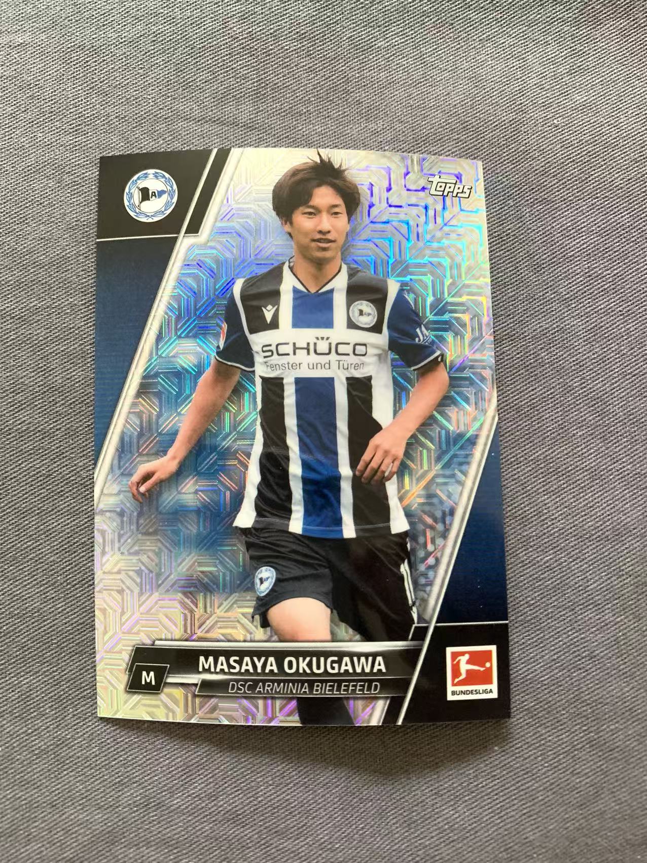 2022 Topps Chrome Bundesliga Japan Masaya Okugawa 银MOJO折 折射 魔幻折 奥川雅也 卡品如图 戴戴