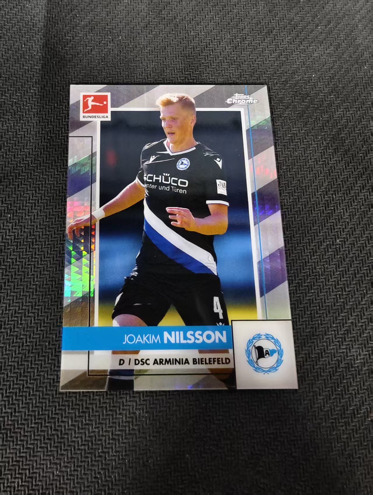 【可合并,不累计】2021 Topps Chrome Joakim Nilsson 德甲 比勒费尔德 尼尔松 折射 199编 瑕疵如图