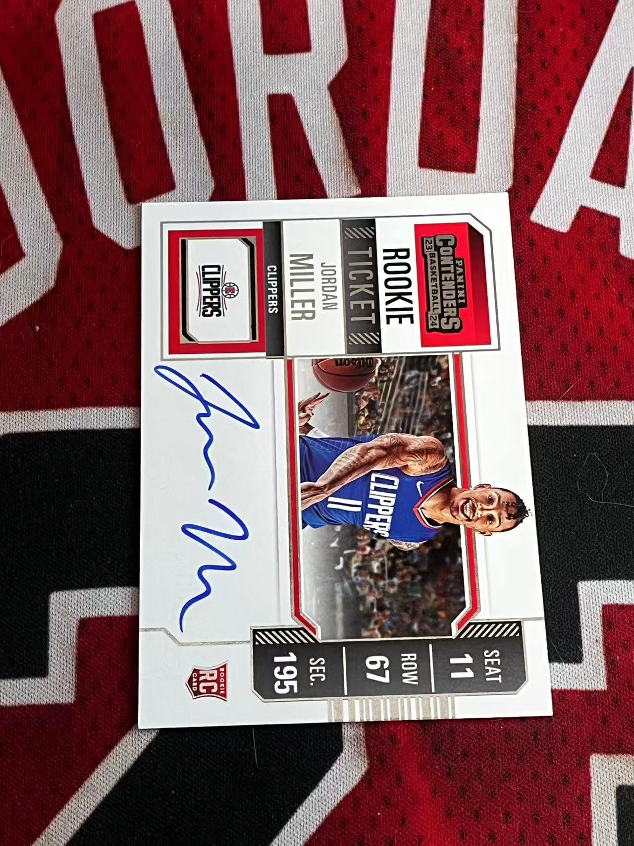 【接寄拍】2023-24 PANINI CONTENDERS 球票系列 快船 新秀RC 乔丹米勒 签字卡 卡签 变化版新秀球票签字卡 专收凑套必备【烂臭嘴拍卖】