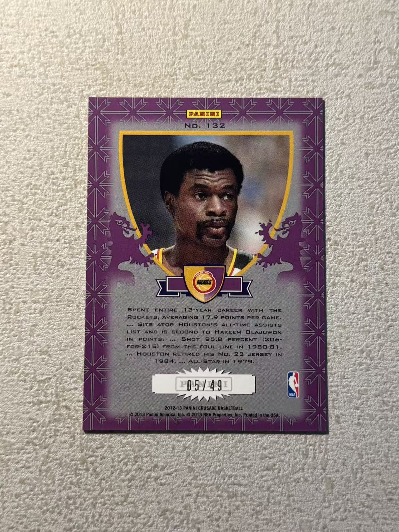 2012-13 Panini Crusade Calvin Murphy 十字军 火箭 名宿 凯尔文 墨菲 /49编 折射 sp 经典选图 收藏必备