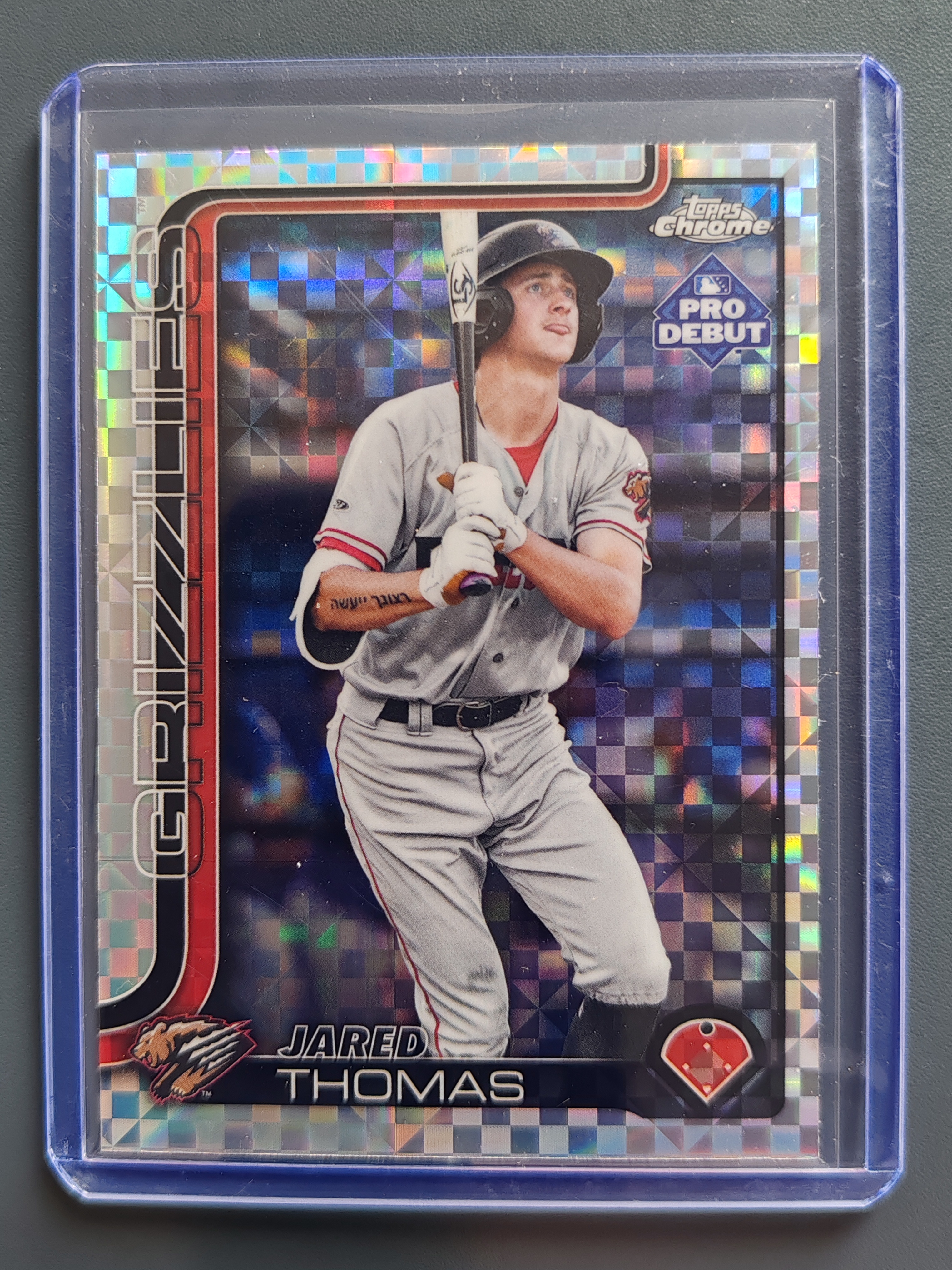 2025 Topps Pro Debut Jared Thomas 银棋盘折!【9527】